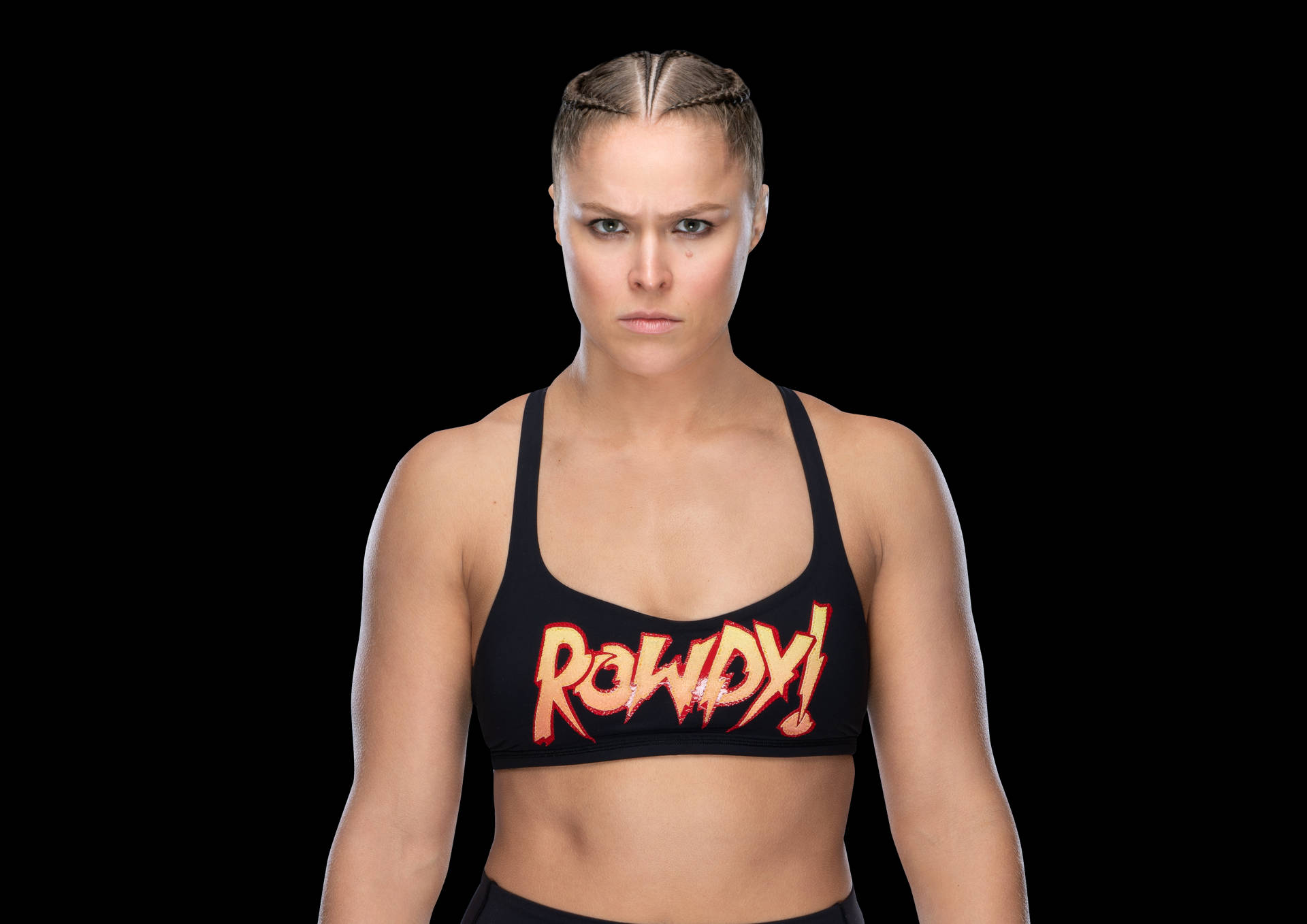 Muscular Ronda Rousey Background
