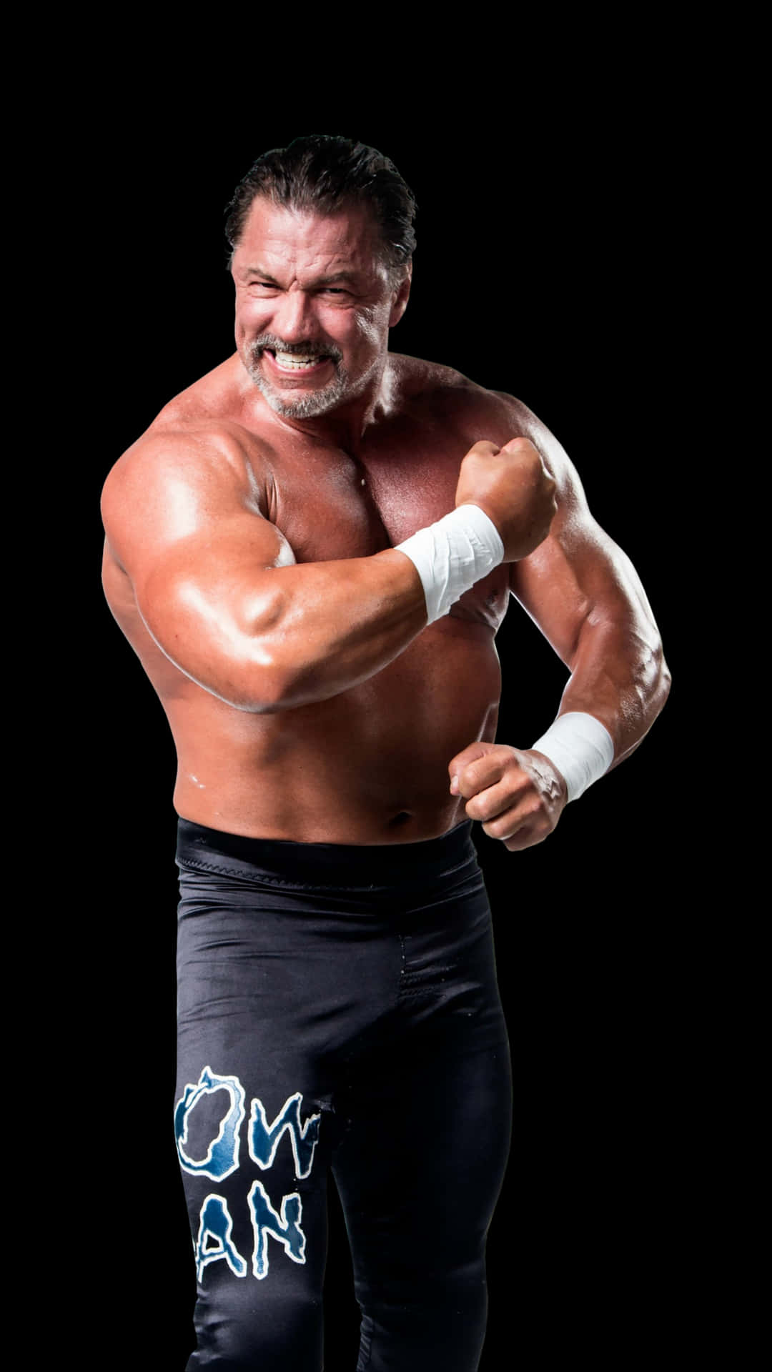 Muscular Wrestler Posing Aggressively.jpg Background