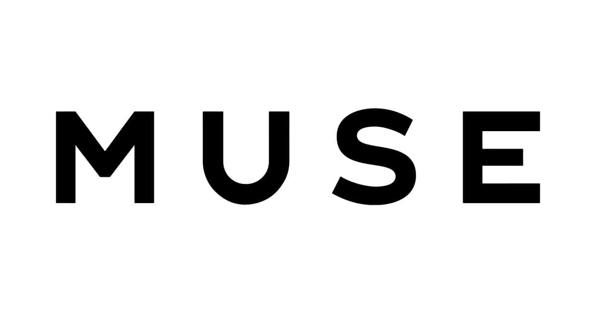 Muse Logo Blackand White Background