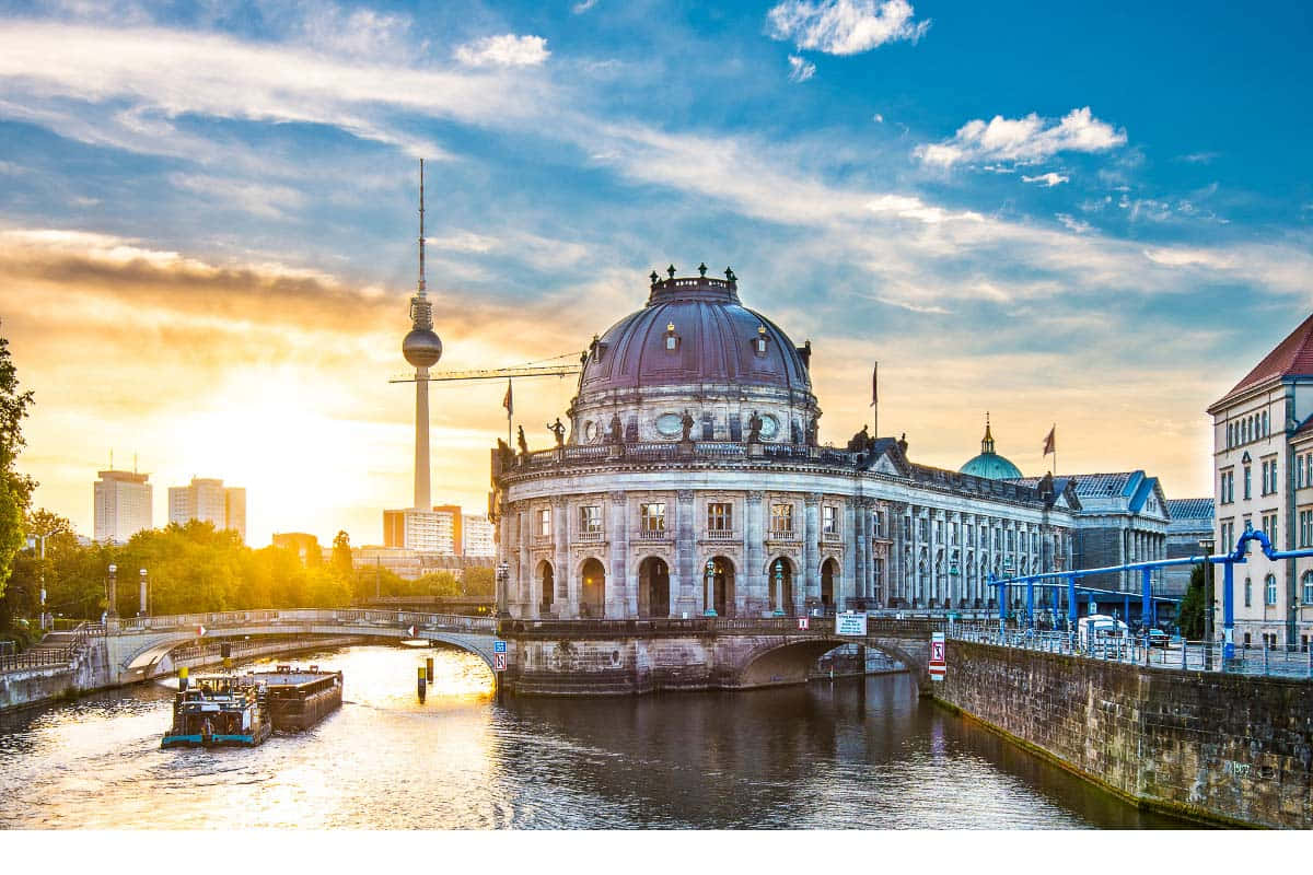 Museum Island Hdr Sunset Photo