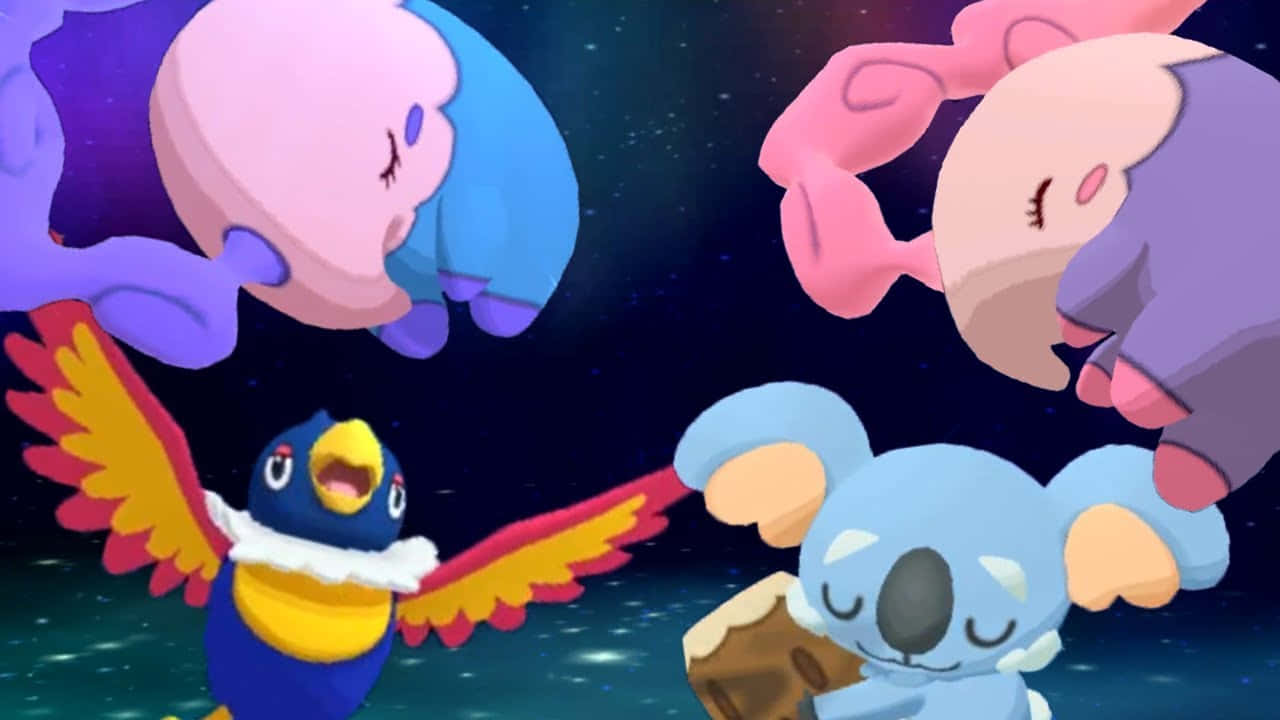 Musharna And Shiny Musharna Background