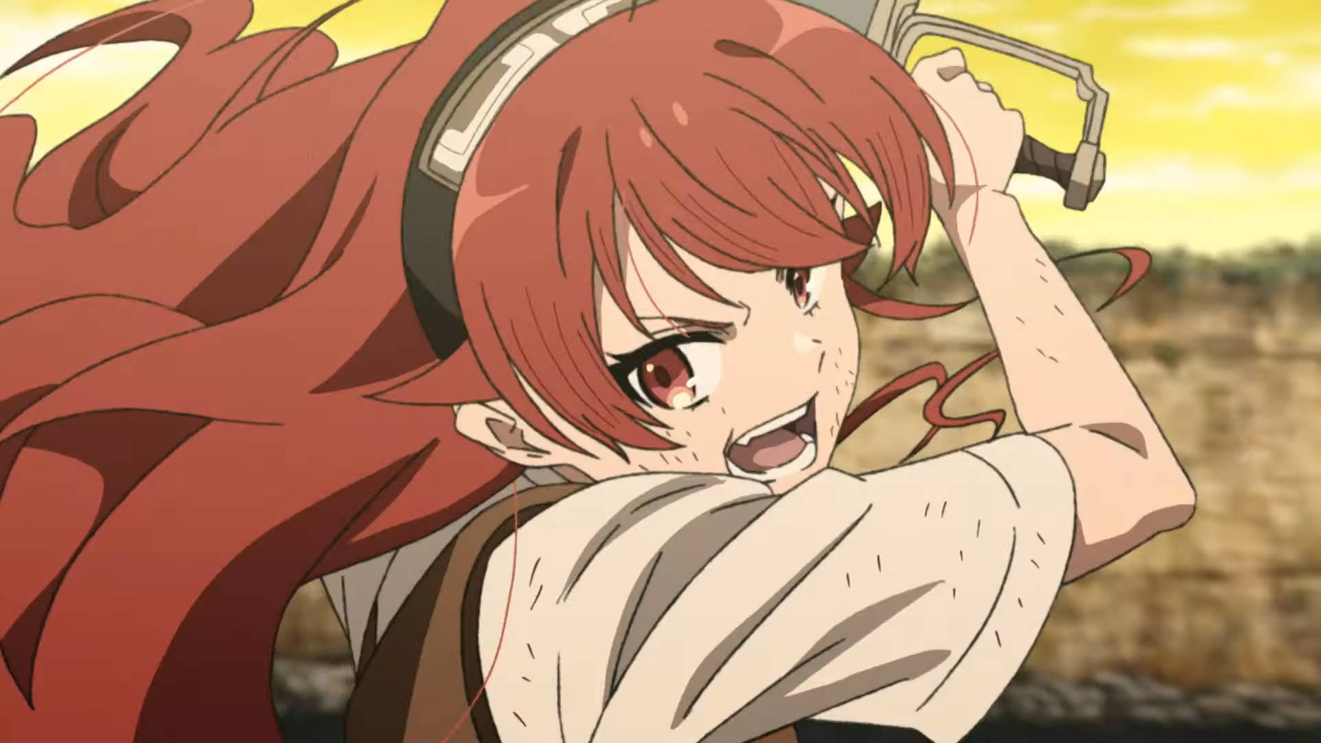 Mushoku Tensei Anime Eris Sword Attack Background