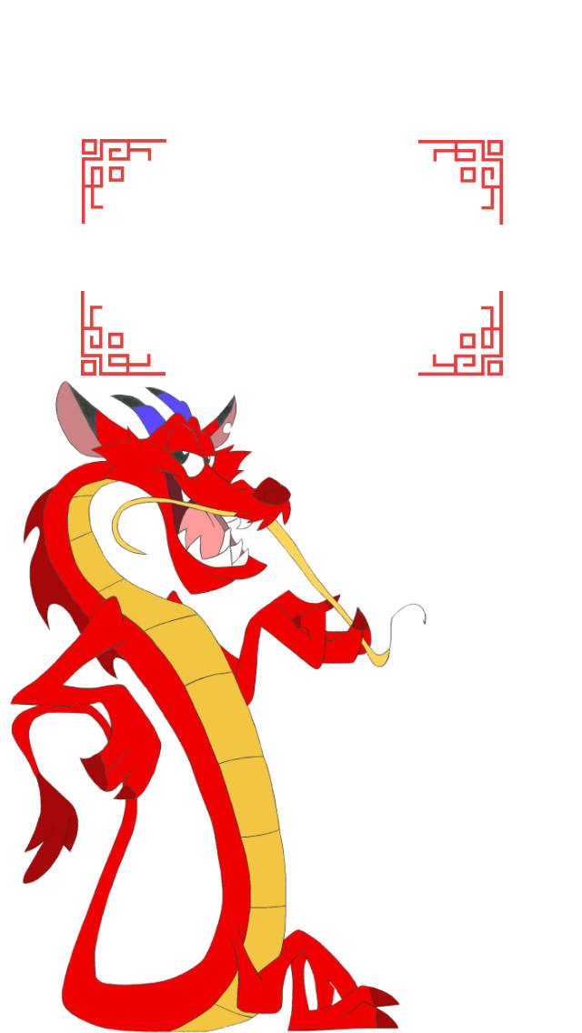Mushu, The Magical Dragon From Mulan Background