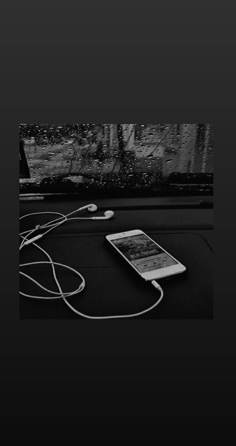 Music Aesthetic Black And White Background