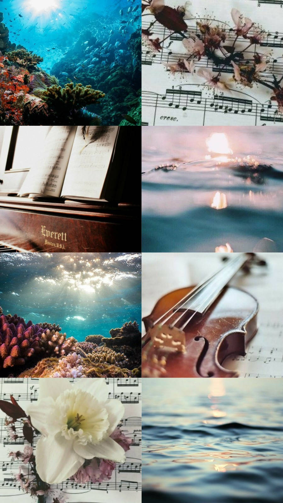 Music Aesthetic Instruments Background