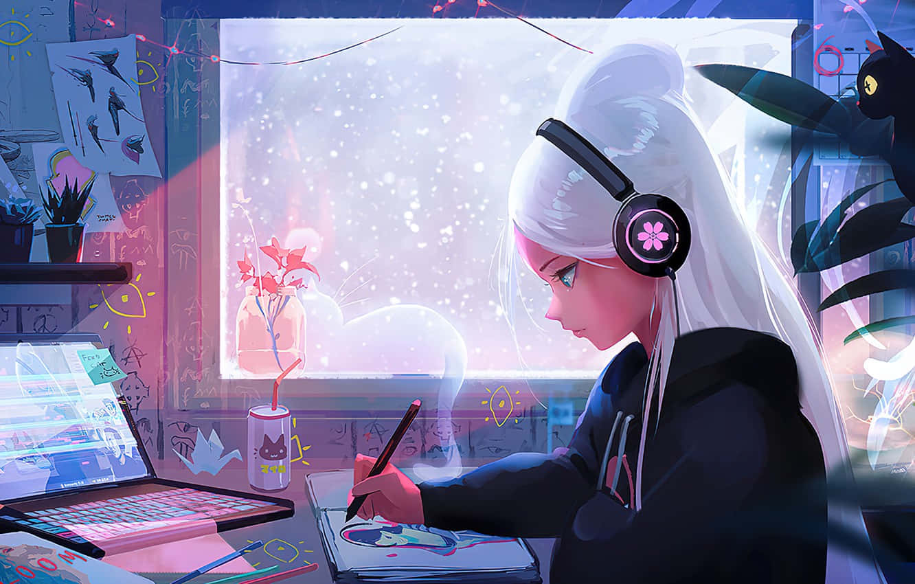 Music Anime Lady Dj