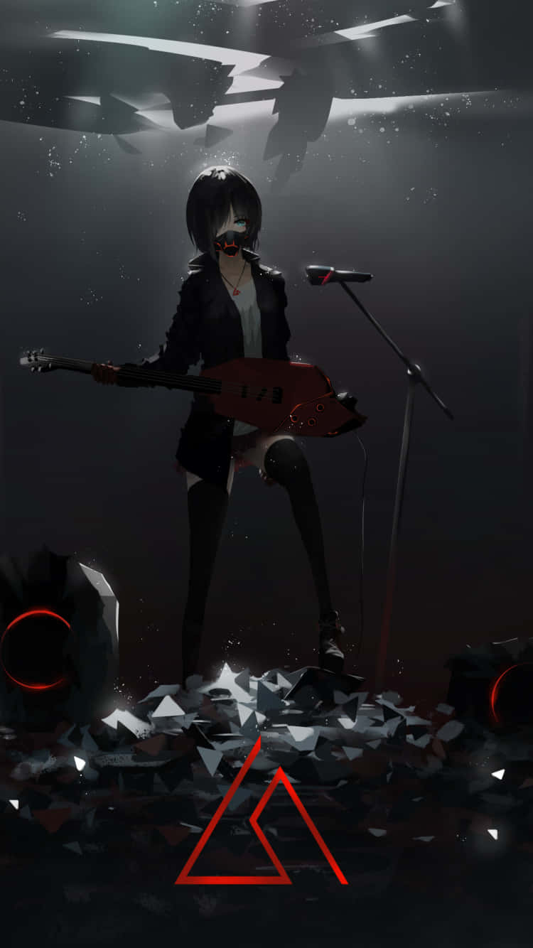 Music Anime Rock Girl Background
