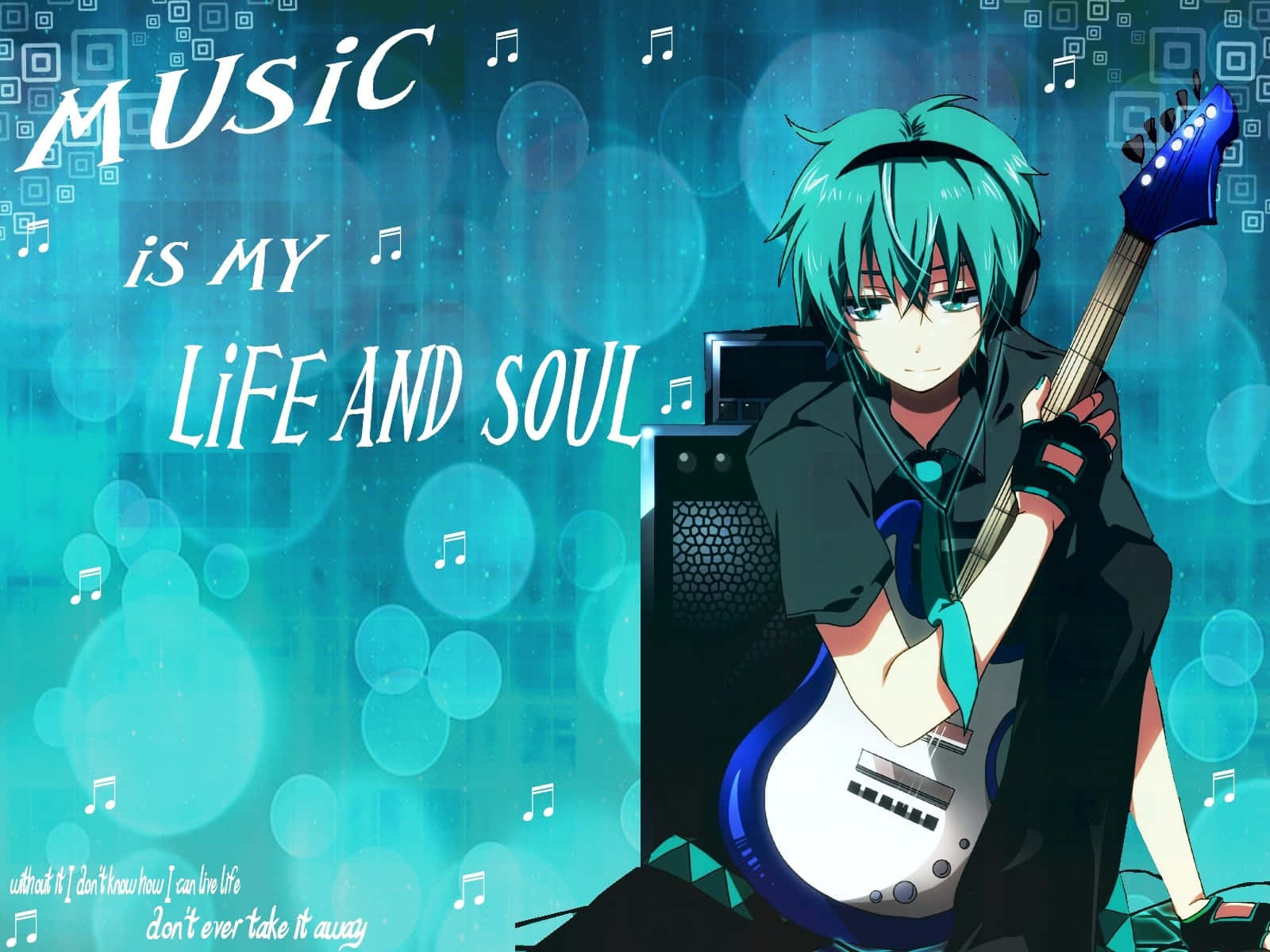 Music Is My Life And Soul Anime Background