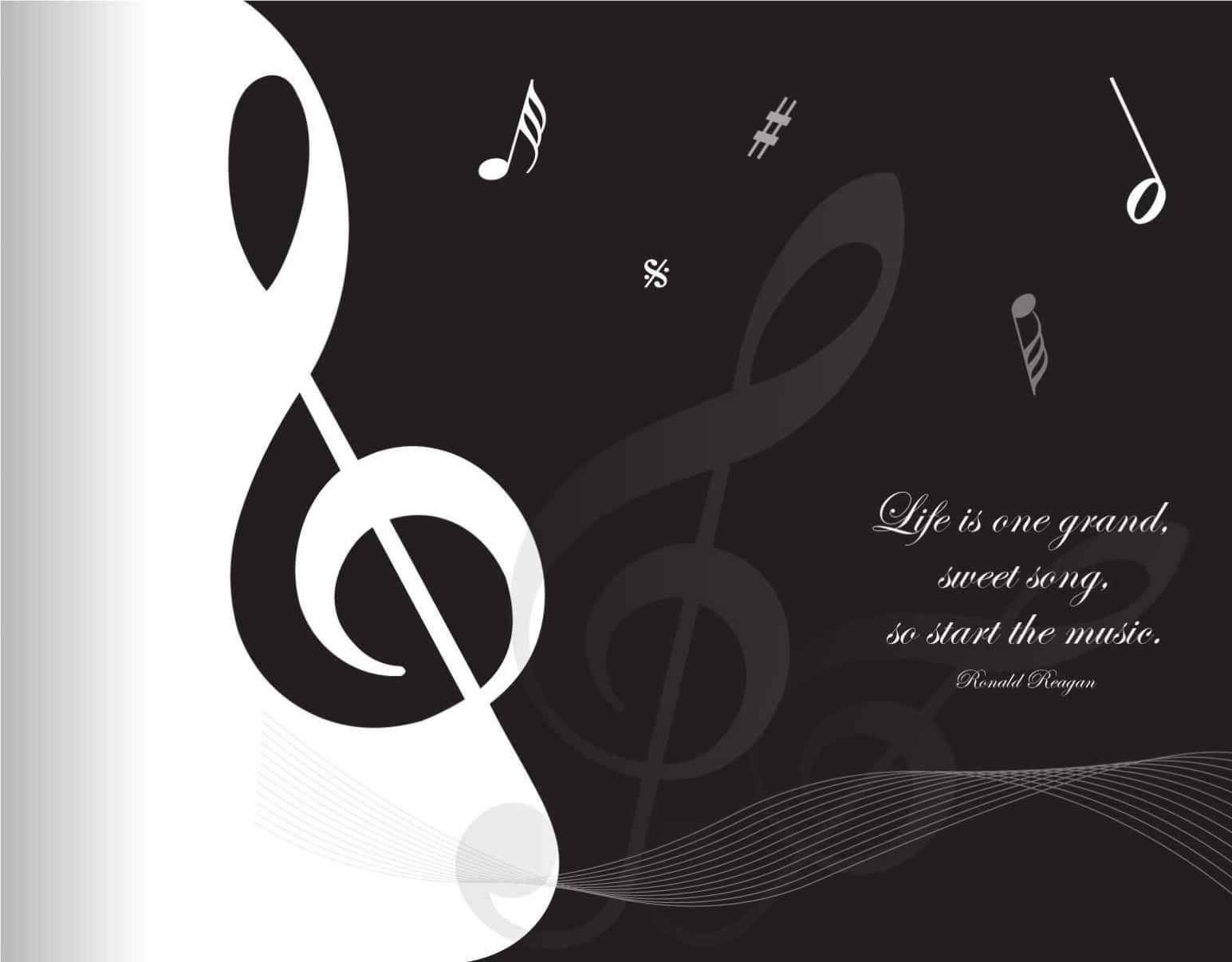 “music Is The Language Of The Soul.” Background