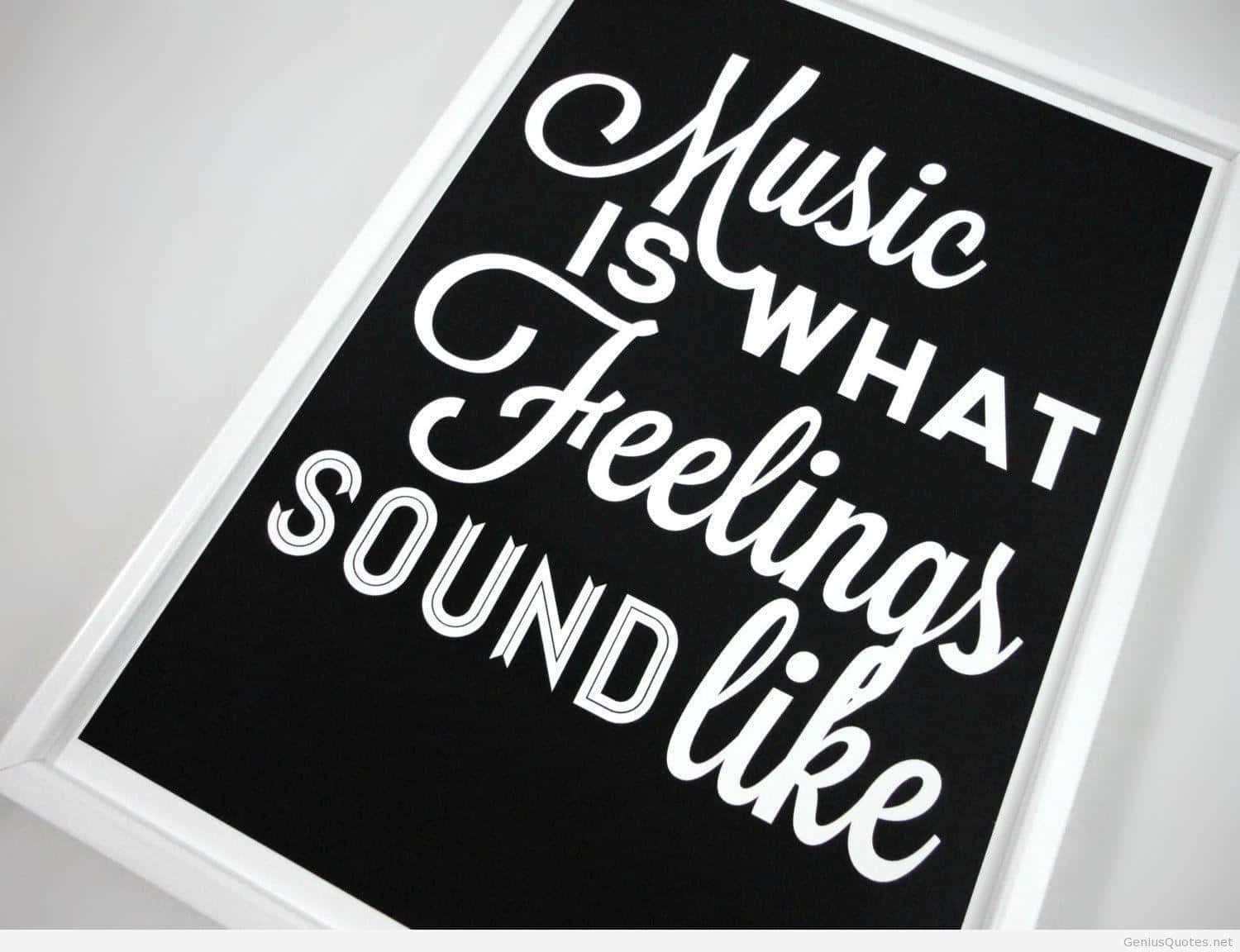 Music Is What Feelings Sound Like Framed Print