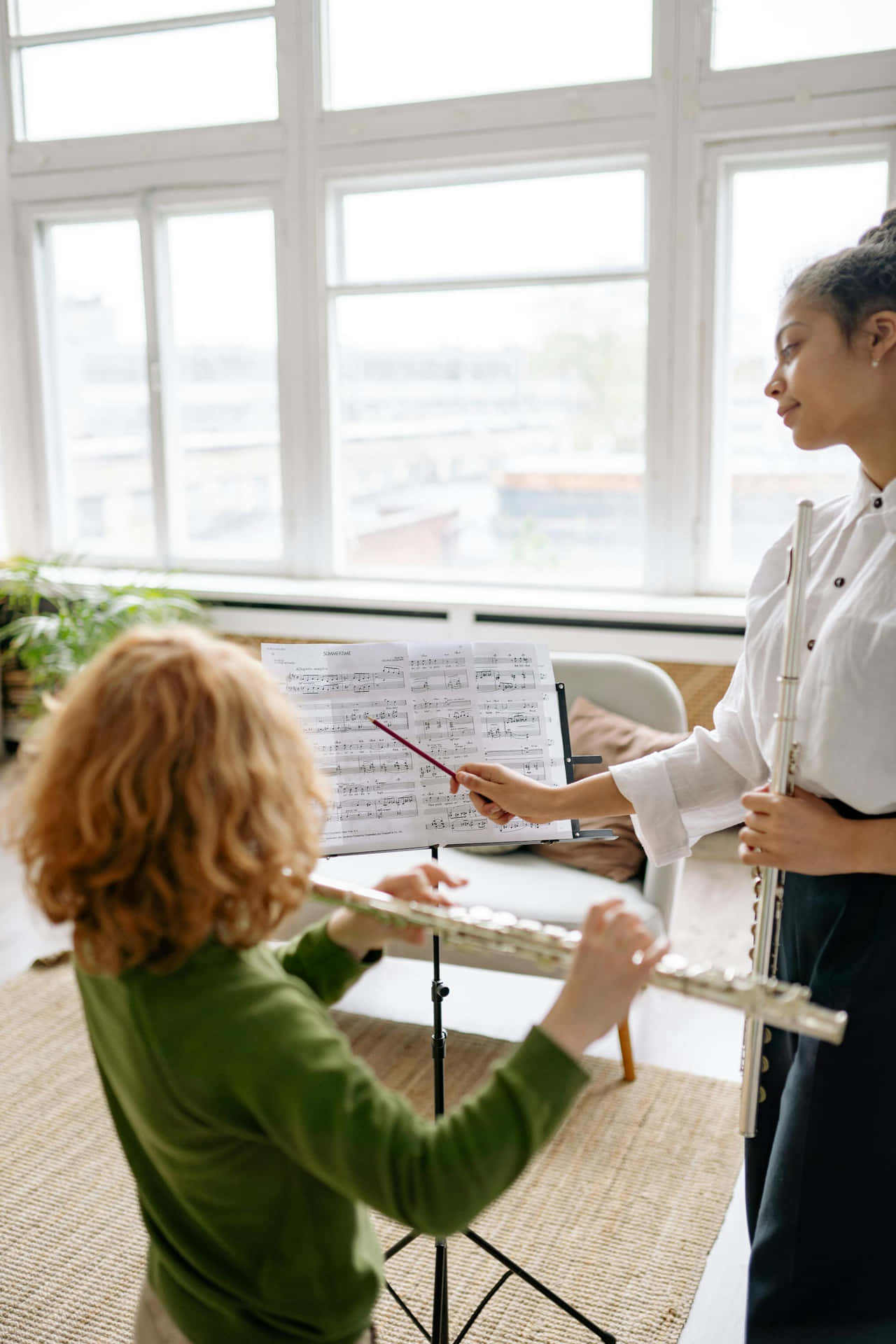 Music Lesson Flute Instruction