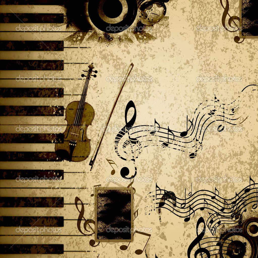 Music Notes – A Visual Representation Of The World Of Music. Background