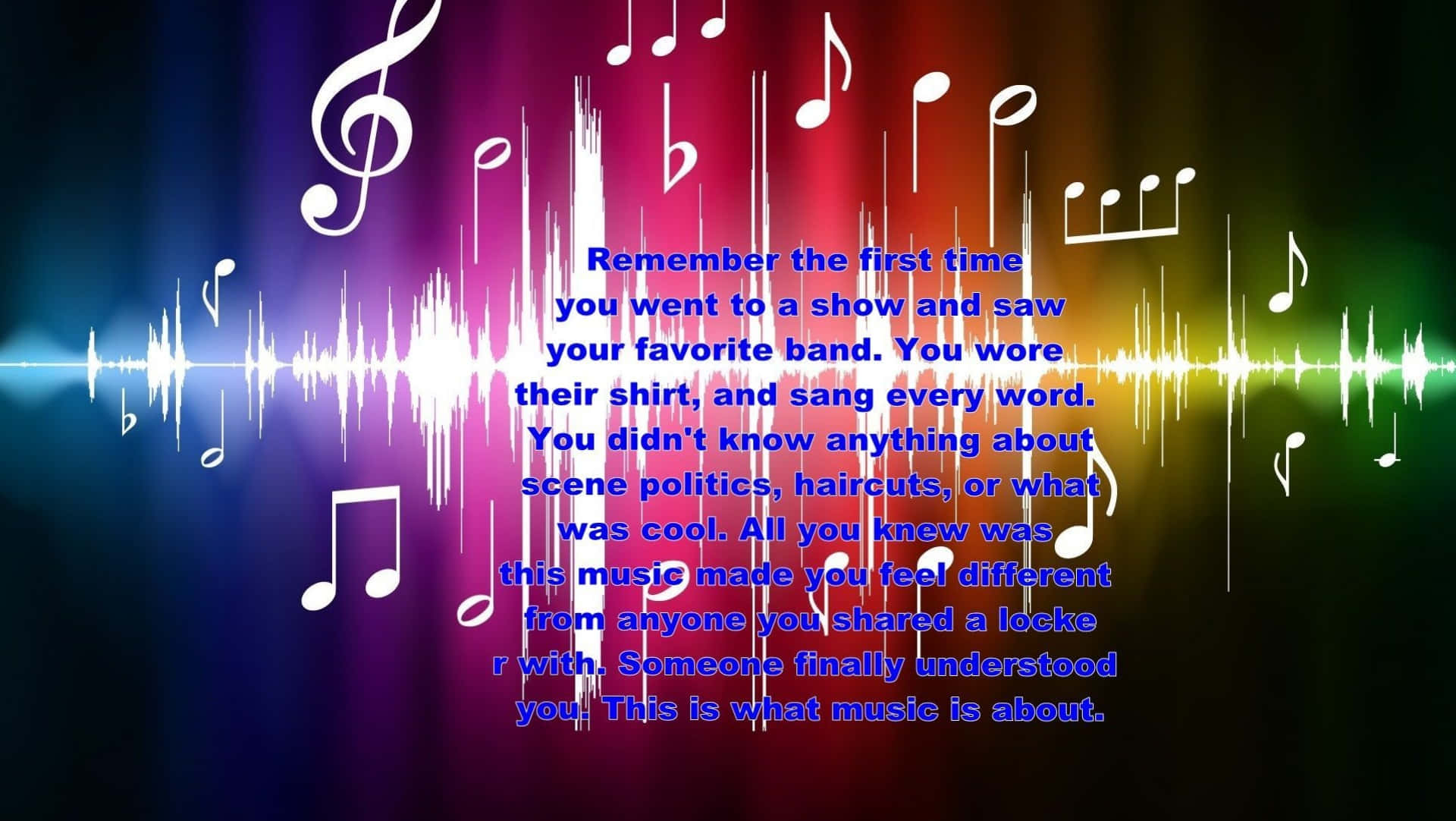 Music Notes With A Poem On Them Background