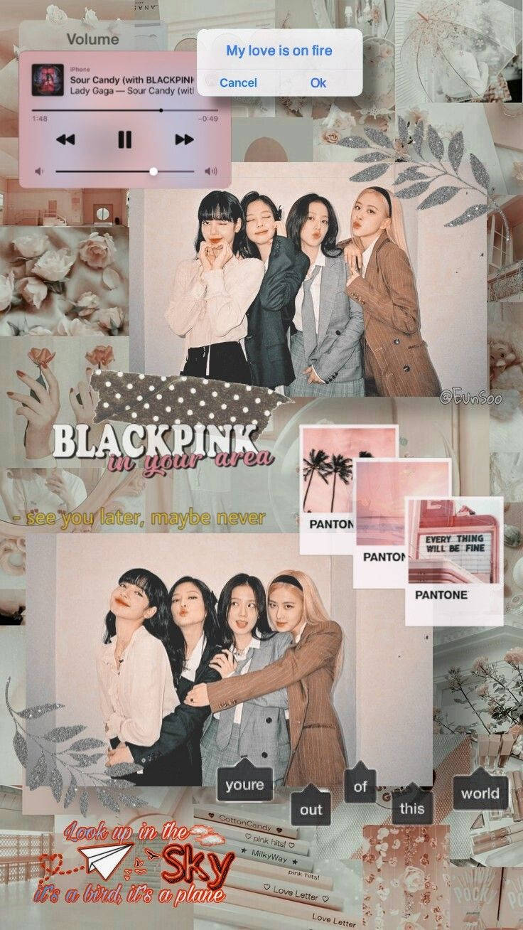 Music Player Blackpink Aesthetic Background