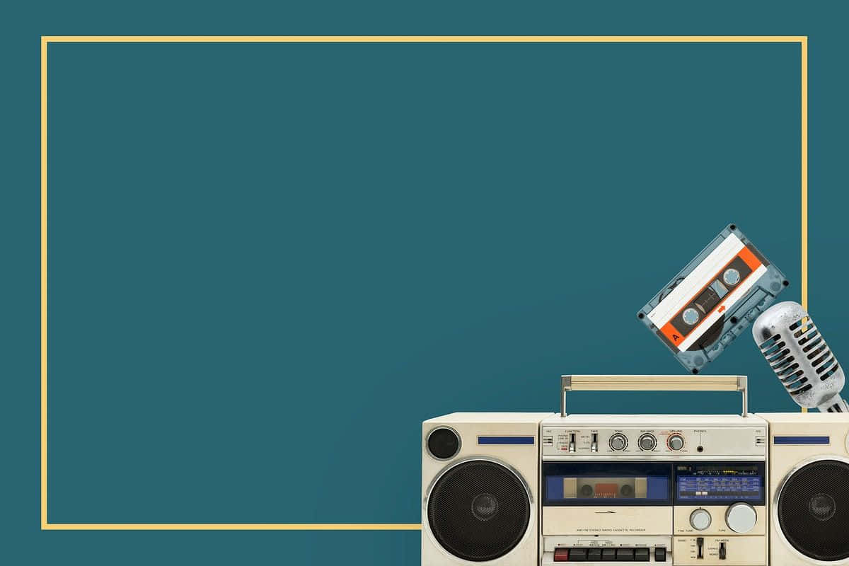 Music Radio Cassette Digital Art Background