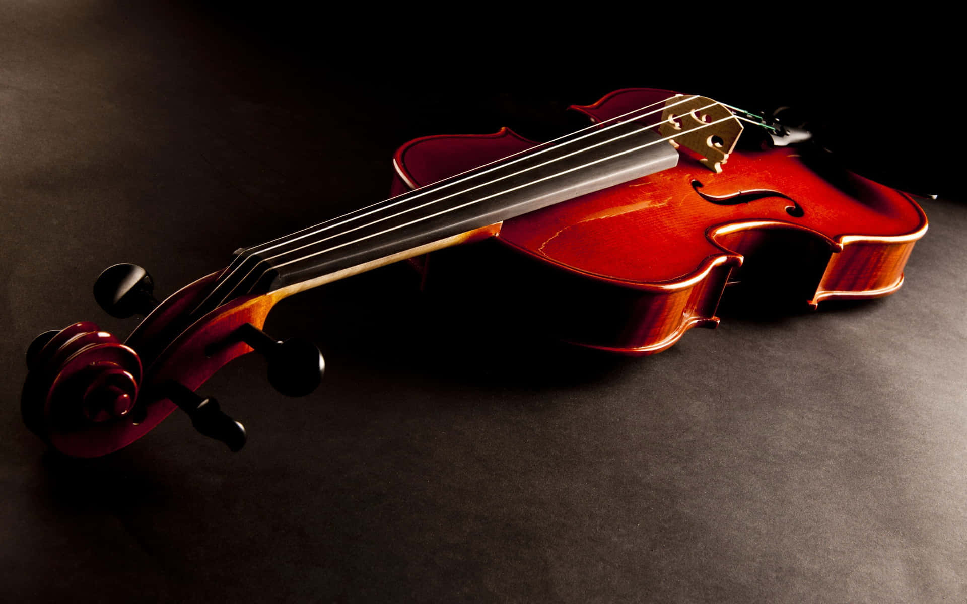 Musical Instrument Classical Violin On Dark Background Background