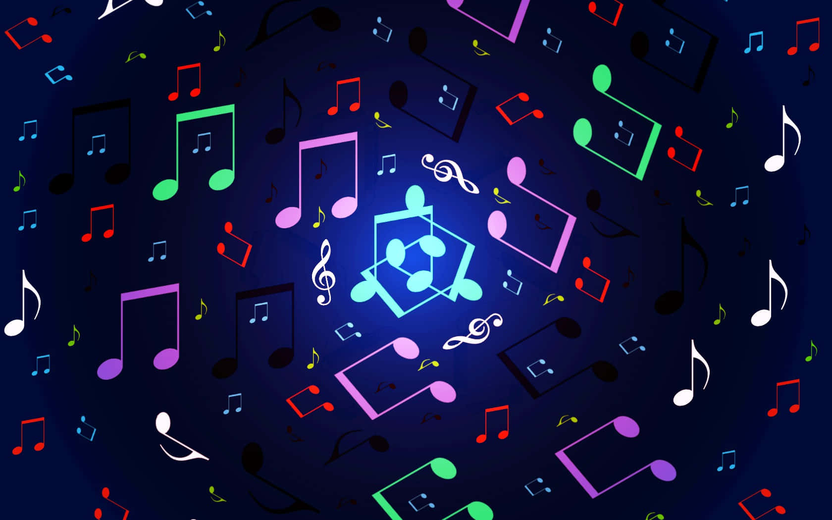 Musical Notes Come Alive Background