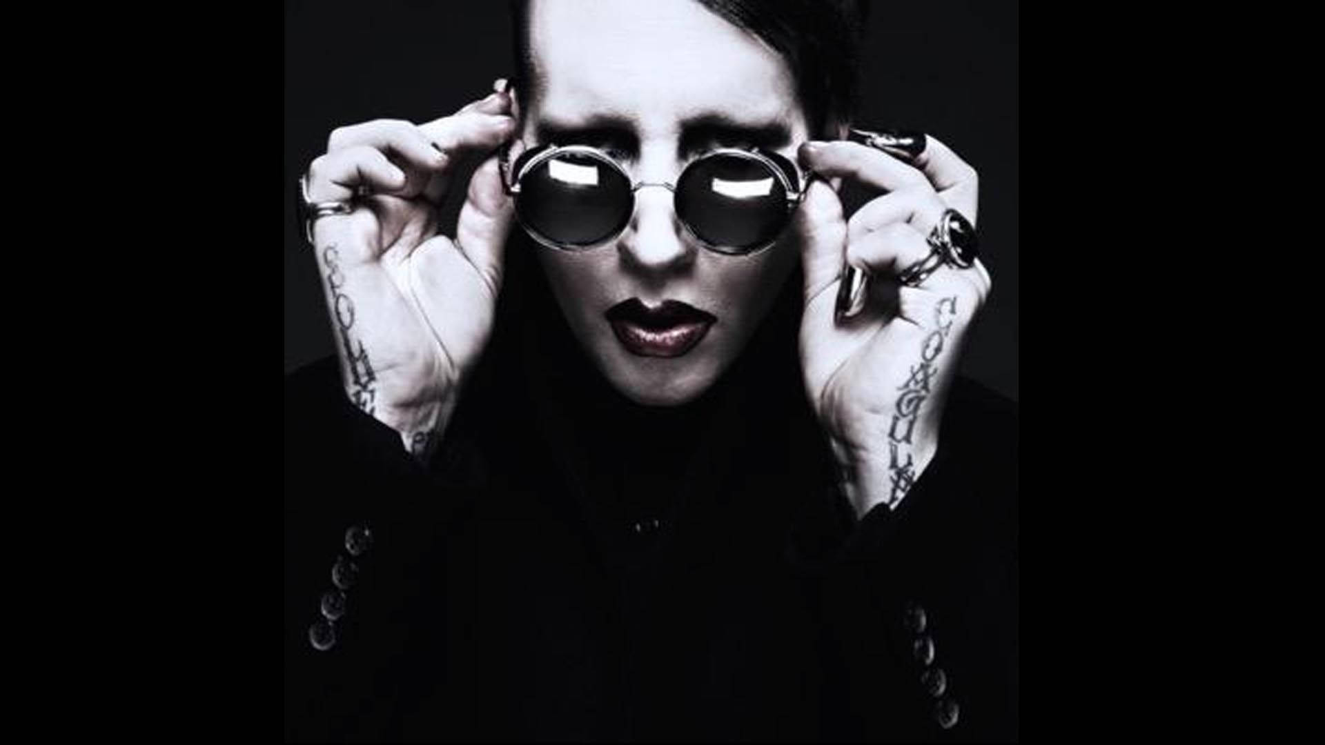 Musician Marilyn Manson Sunglass Style