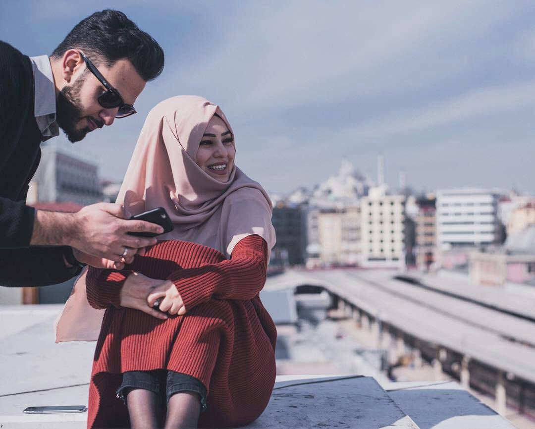 Muslim Couple In The City
