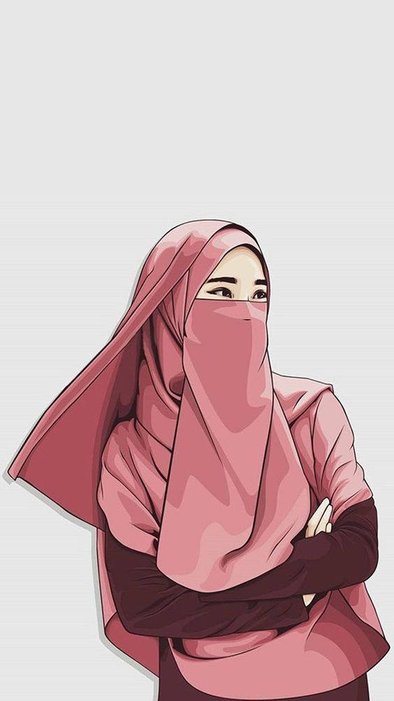 Muslim Girl Hijab Cartoon