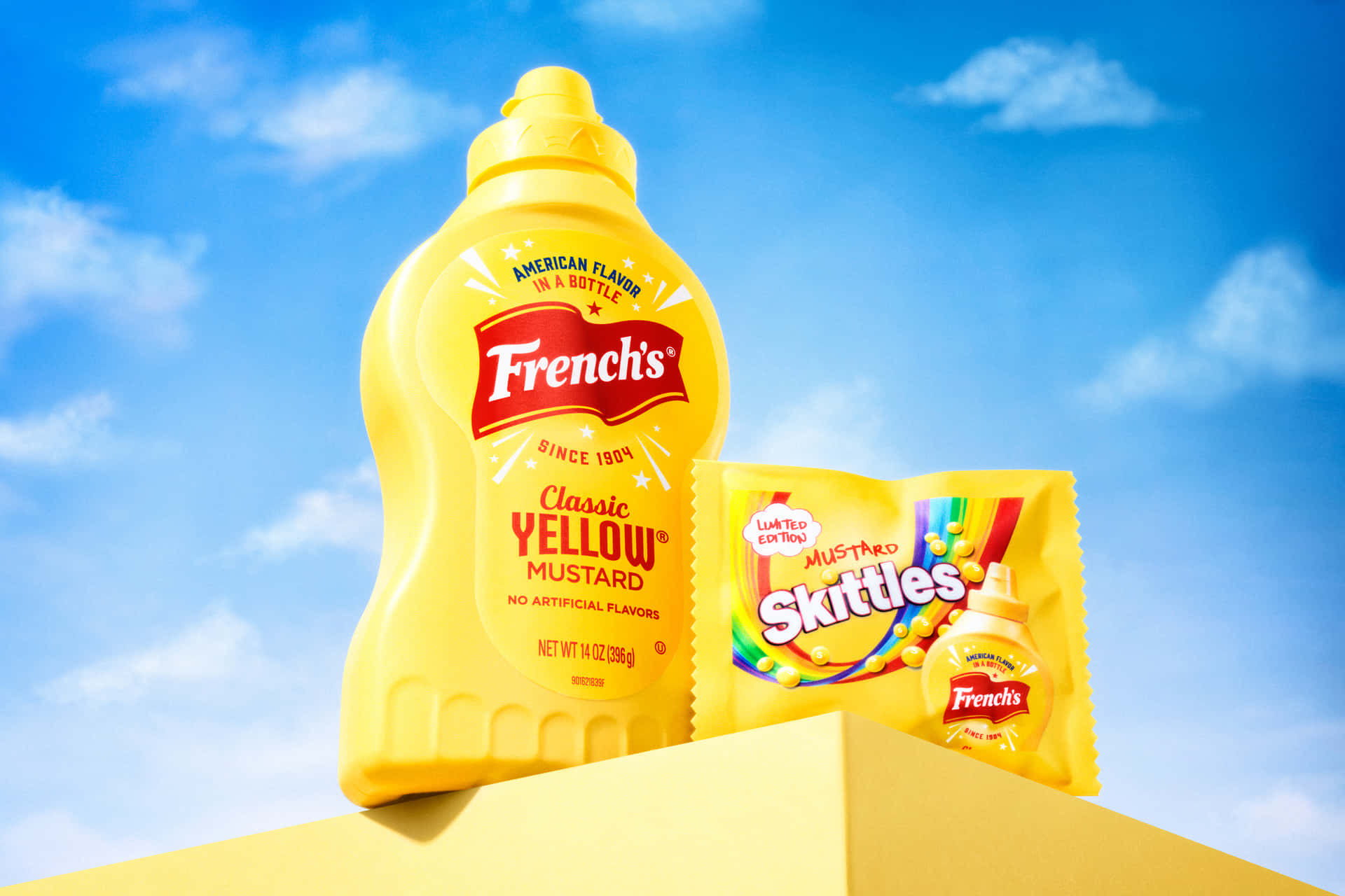 Mustard Flavored Skittles Promotion Background