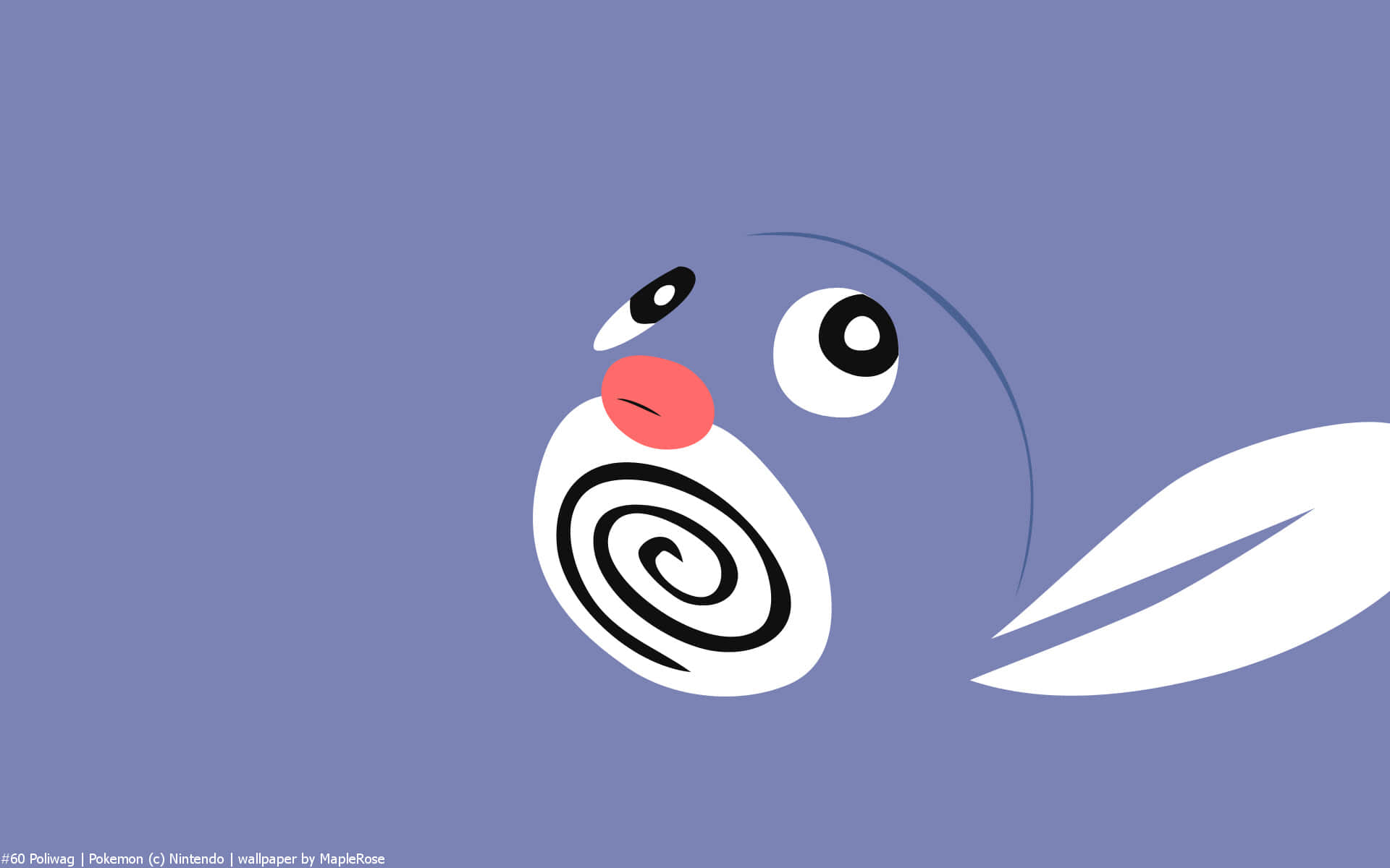 Muted Blue Poliwag Background