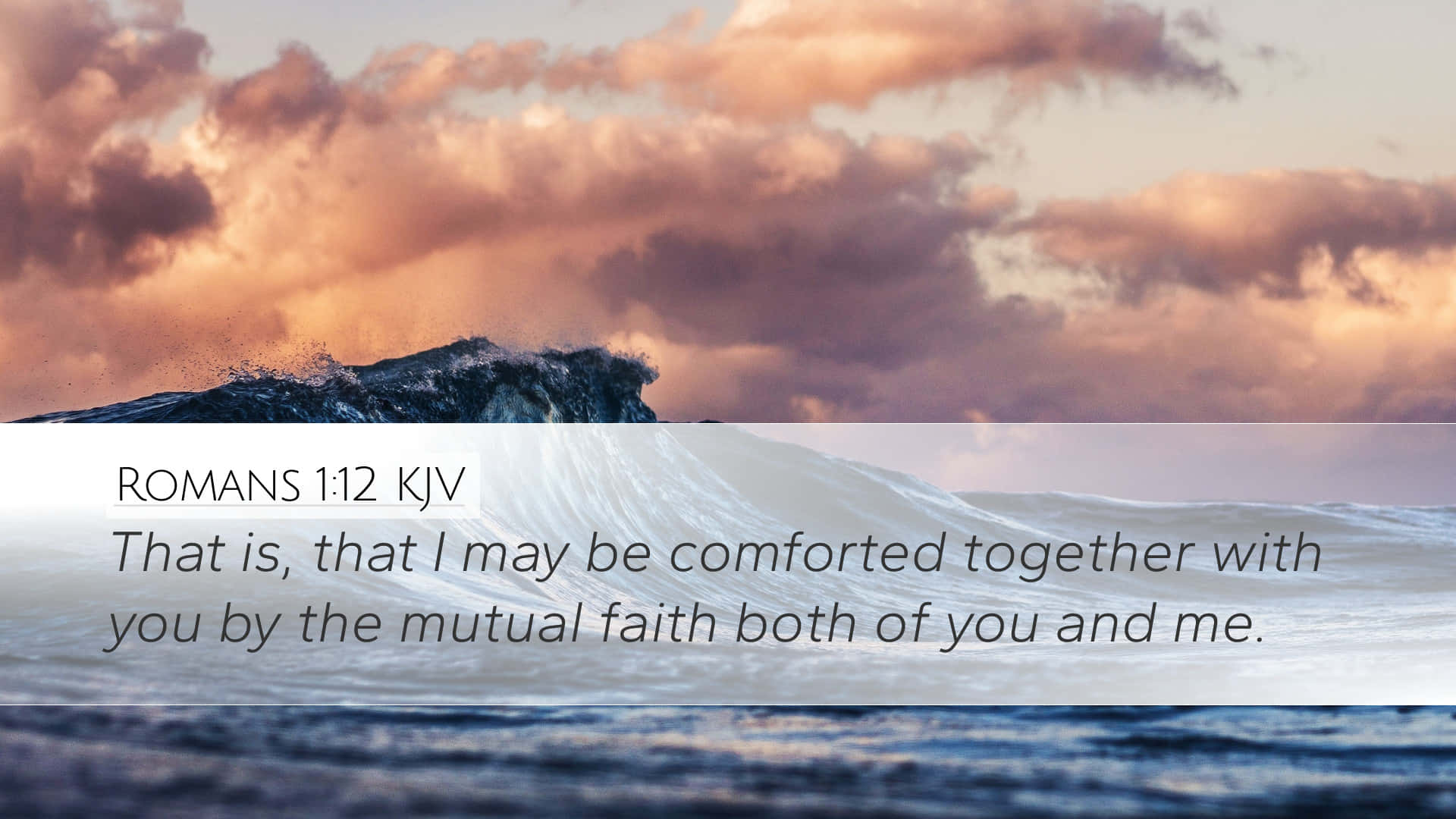 Mutual Faith Bible Verse Background