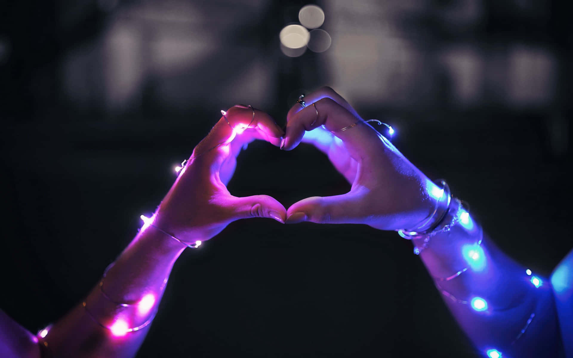 Mutual Love Lights Background