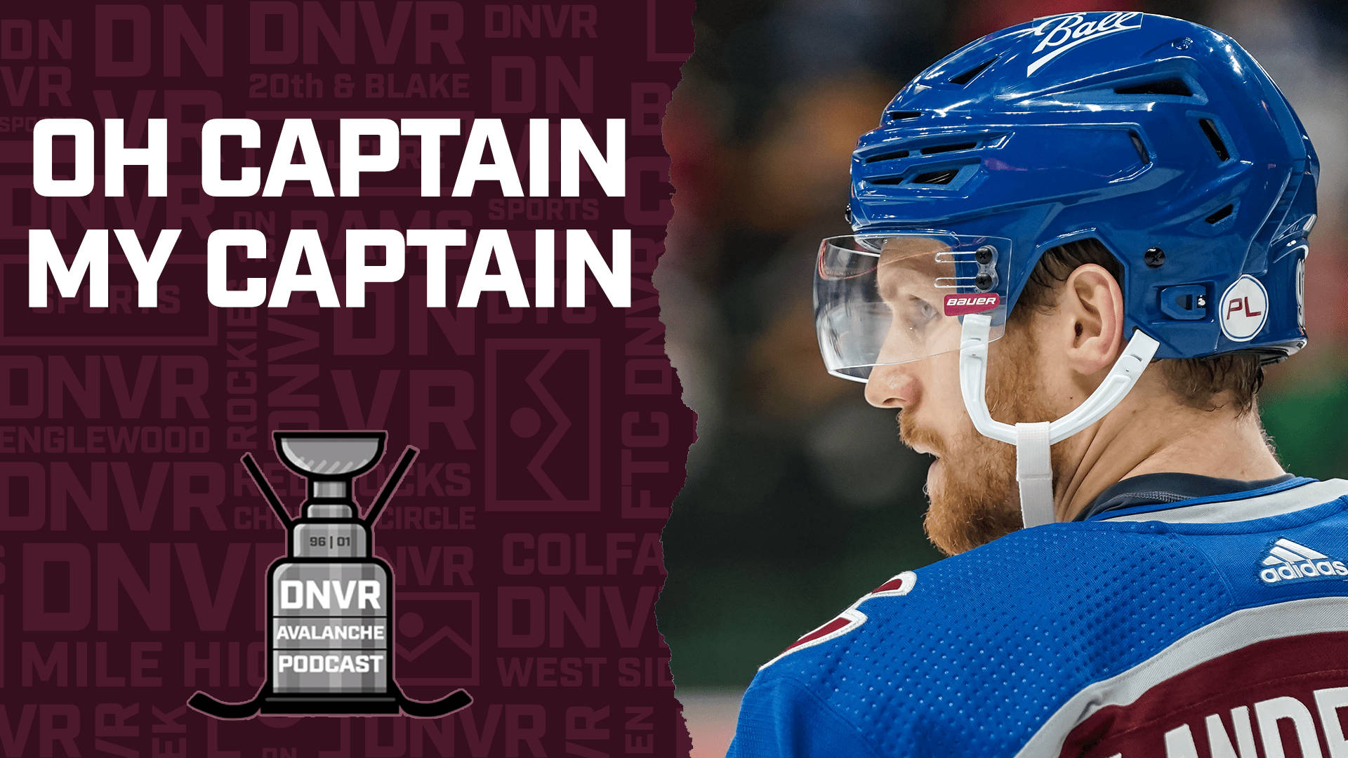 My Captain Gabriel Landeskog Graphic Art Background