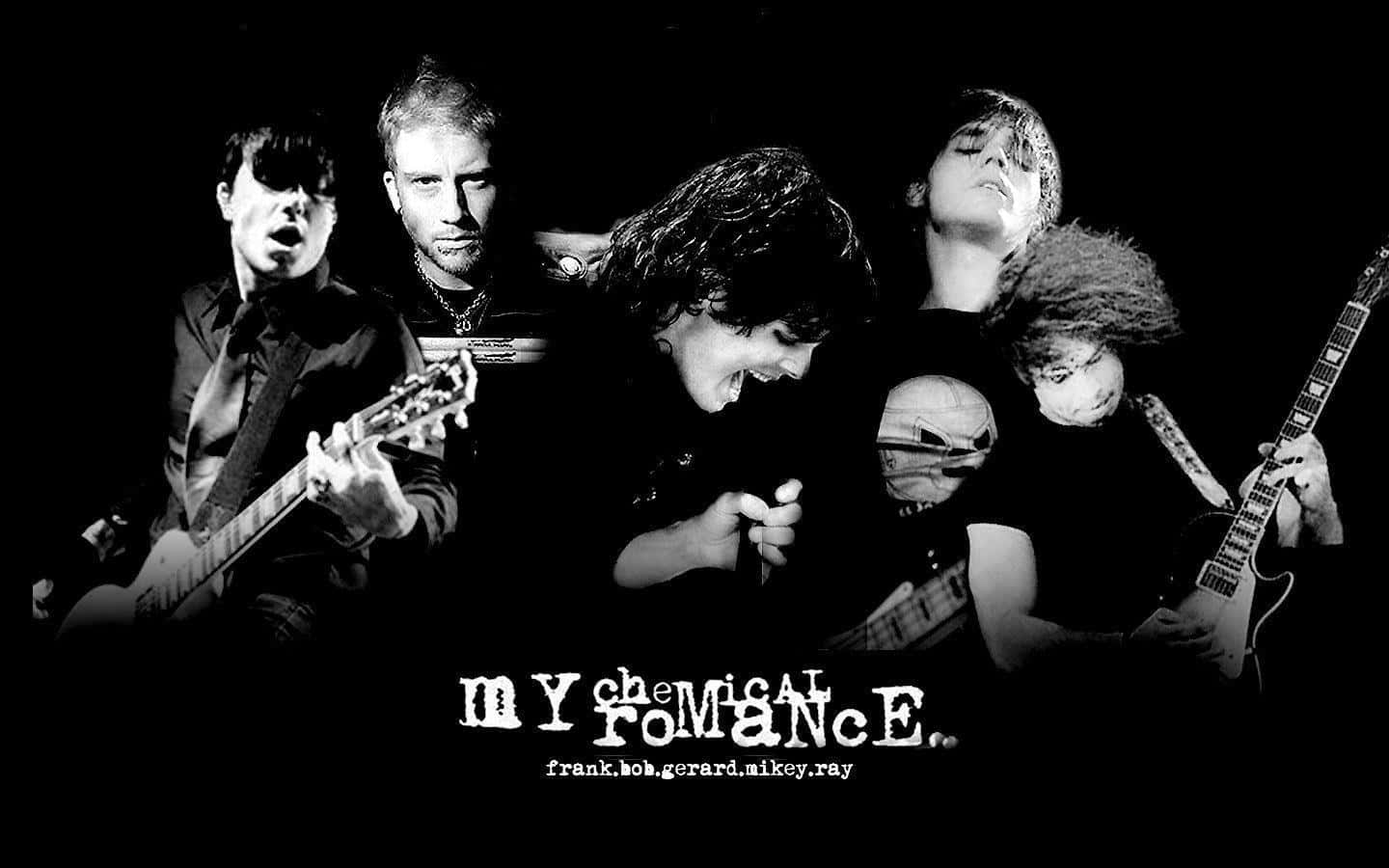 My Chemical Romance Colorful Band Poster Background