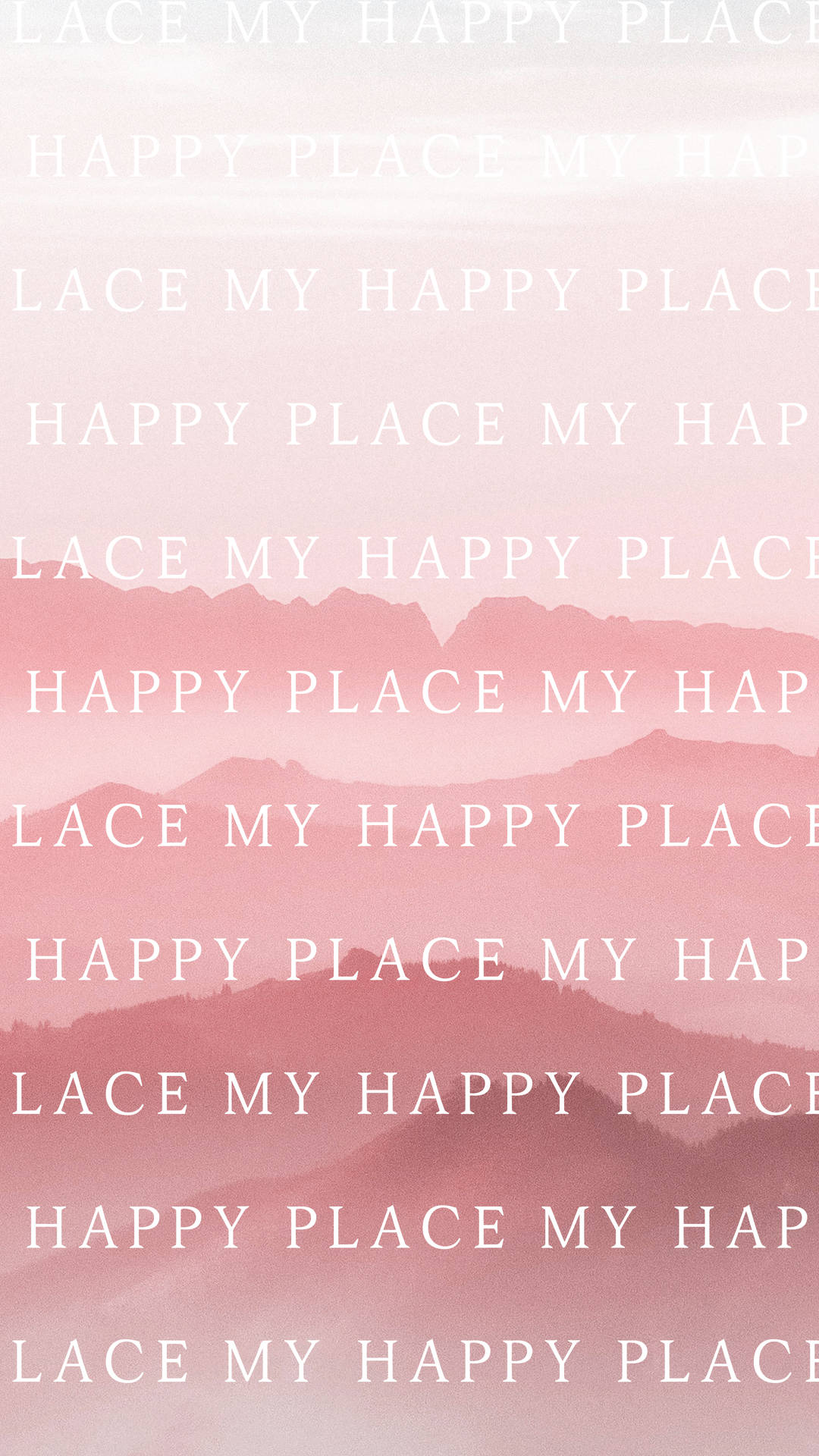 My Happy Place Pastel Minimalist Background