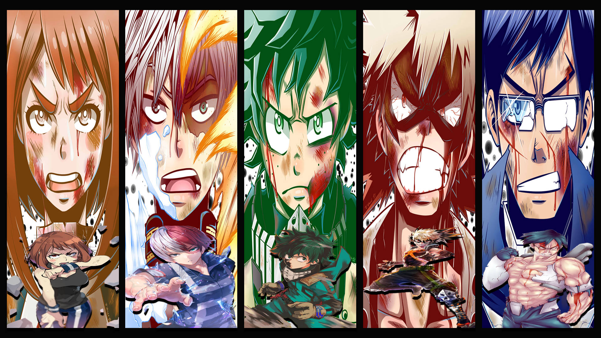 My Hero Academia 4k Collage Background