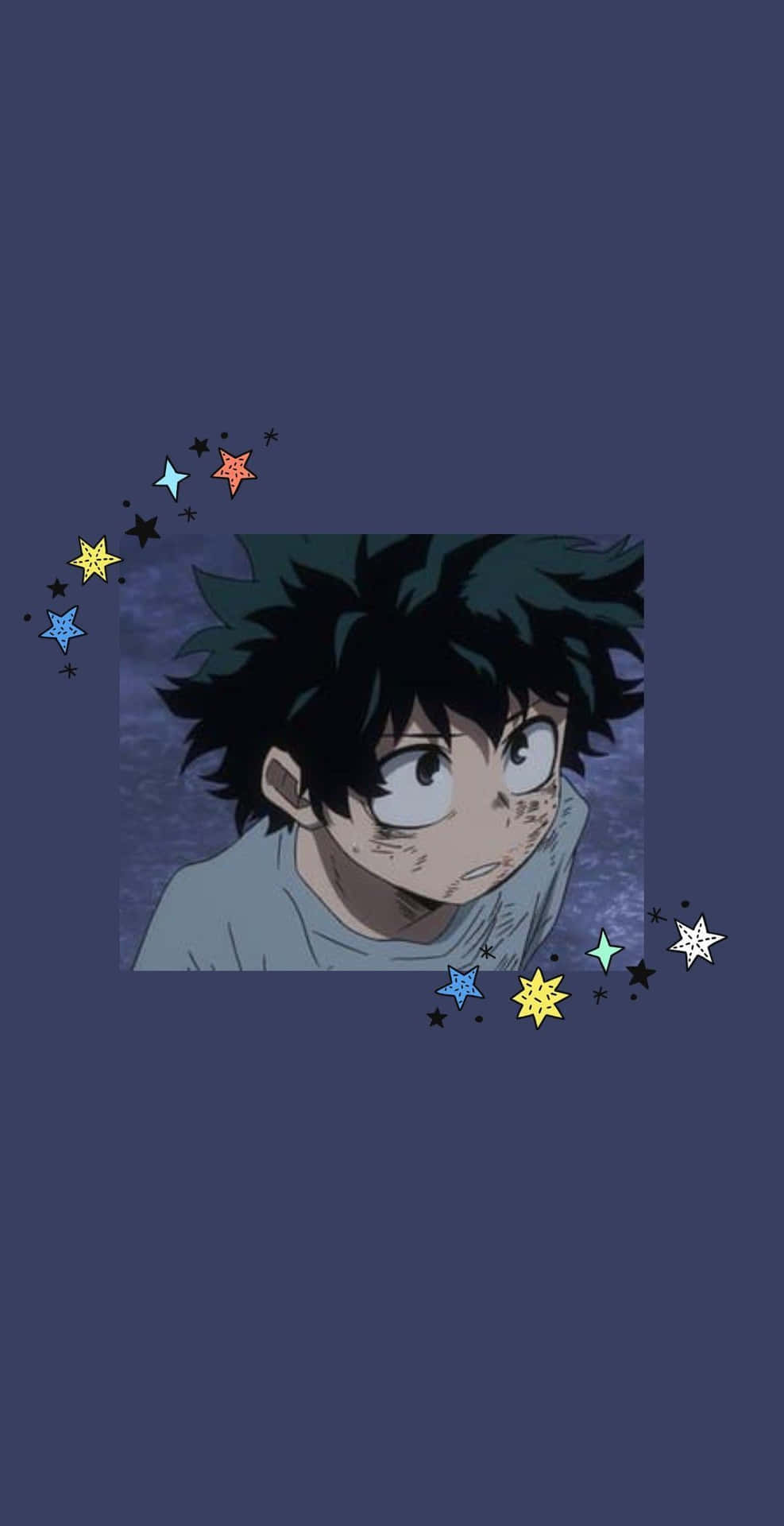 My Hero Academia Deku Anime Cartoon Portrait Background