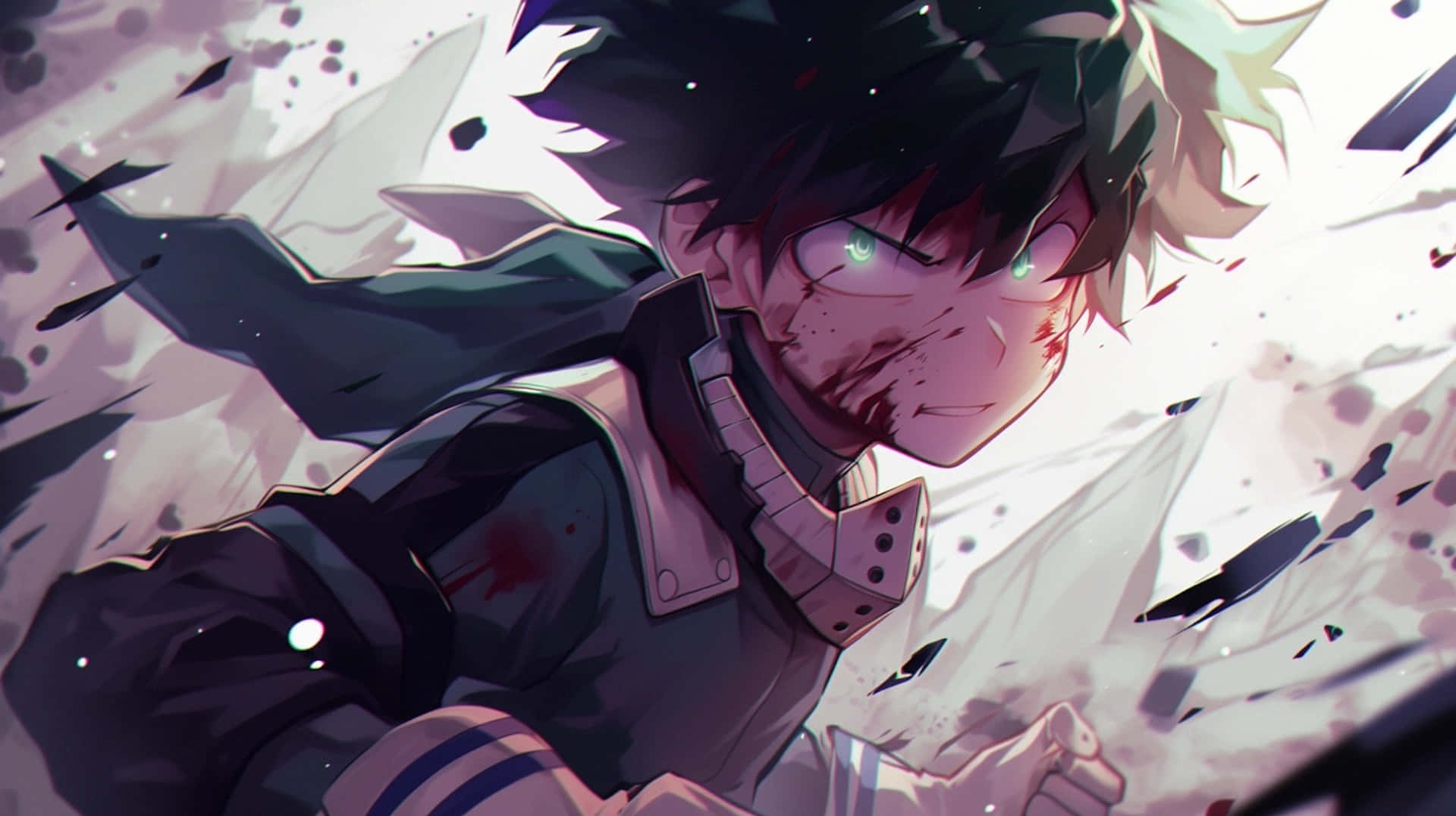 My Hero Academia Deku Battle Intensity Background