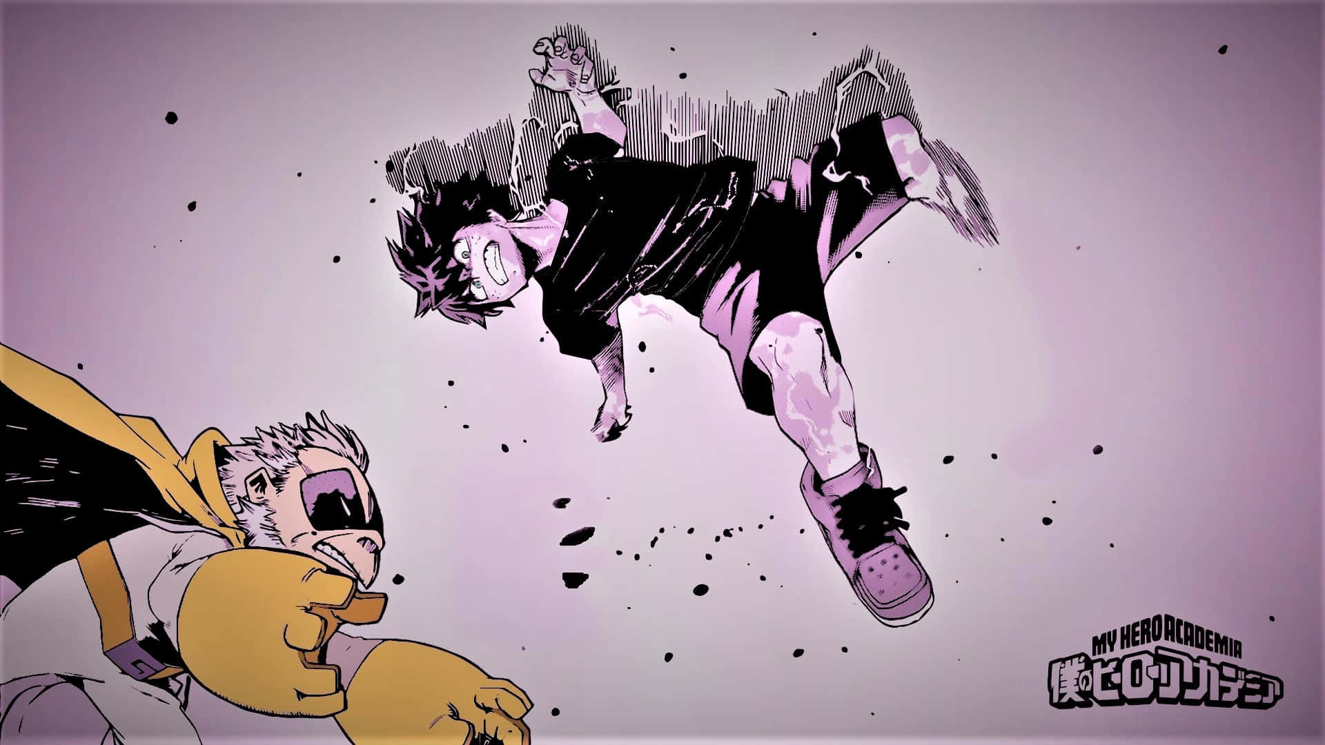 My Hero Academia Deku Comic Art Background