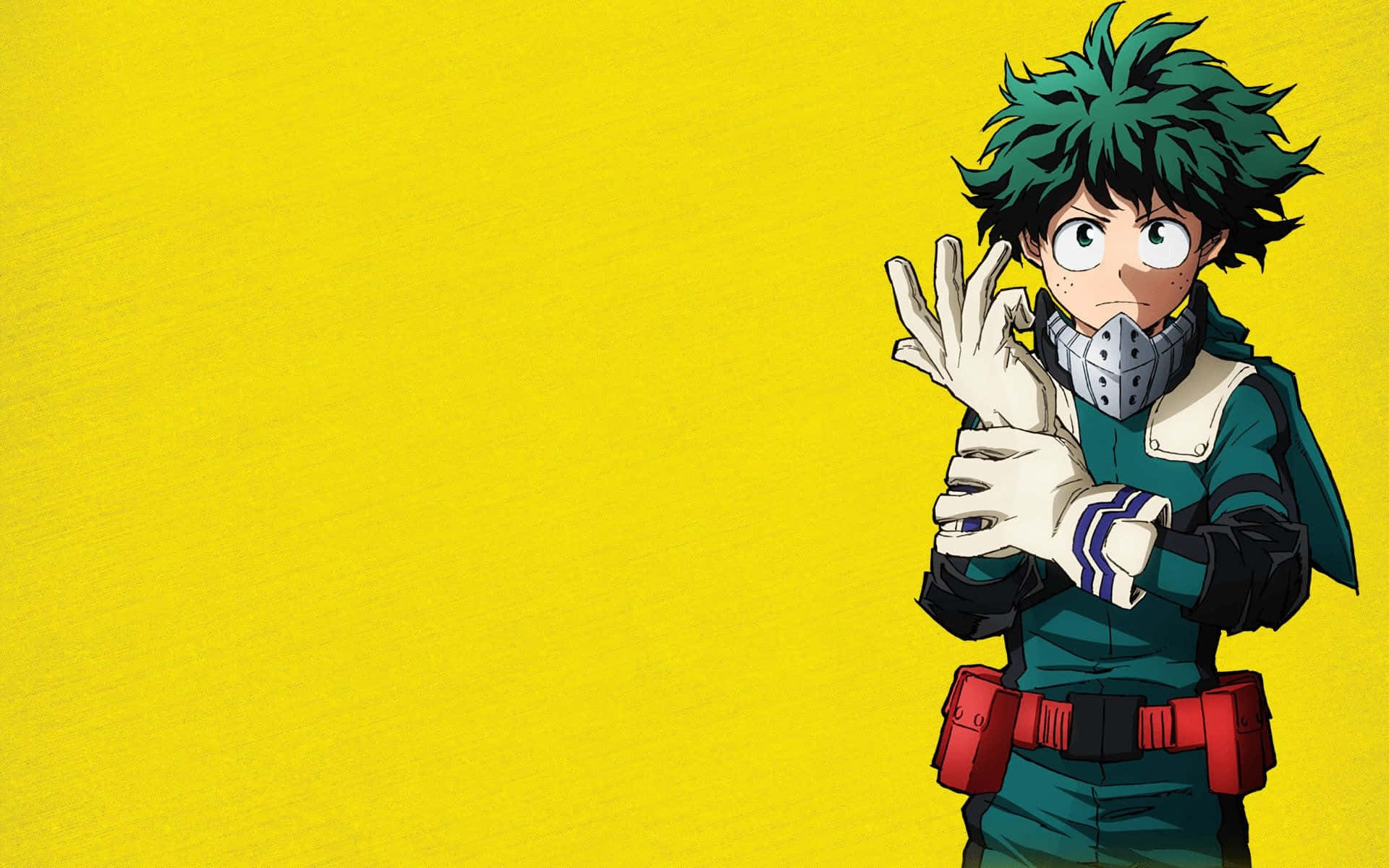 My Hero Academia Deku Ready For Action Background