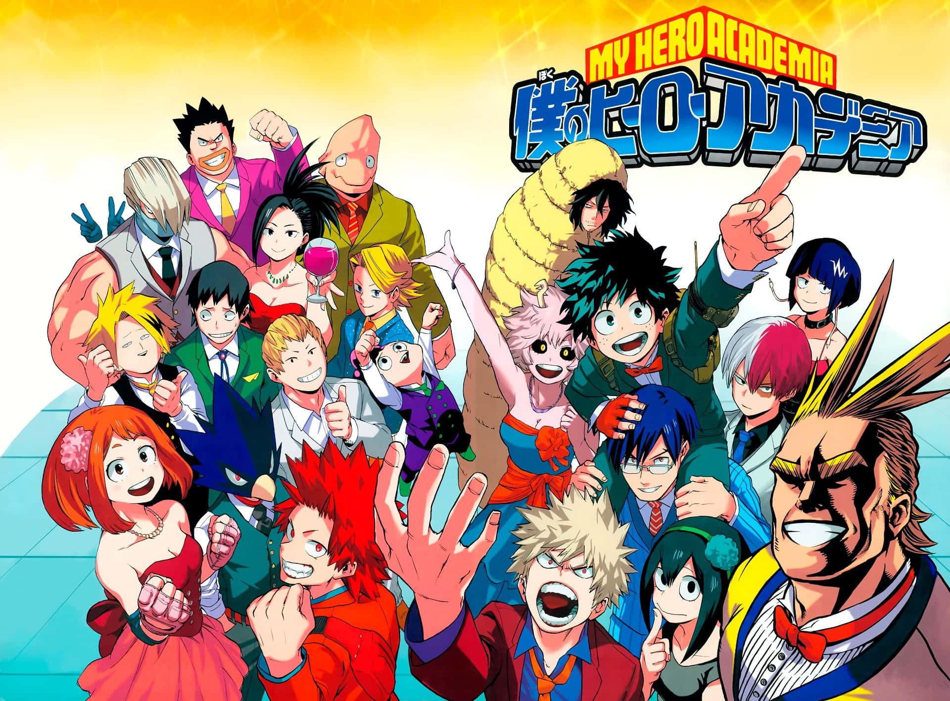 My Hero Academia Group Pose Background