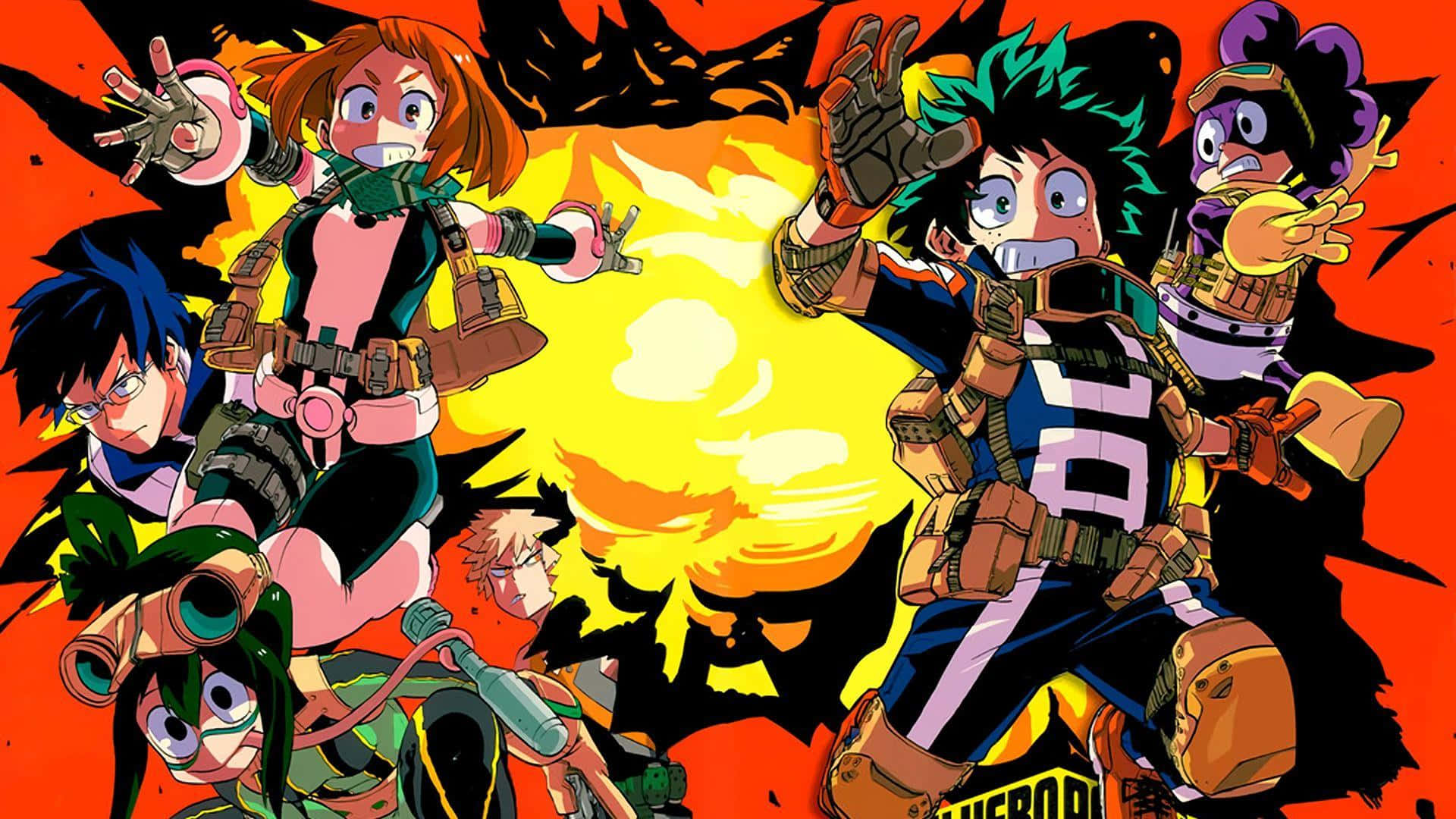 My Hero Academia Ipad Explosion Background
