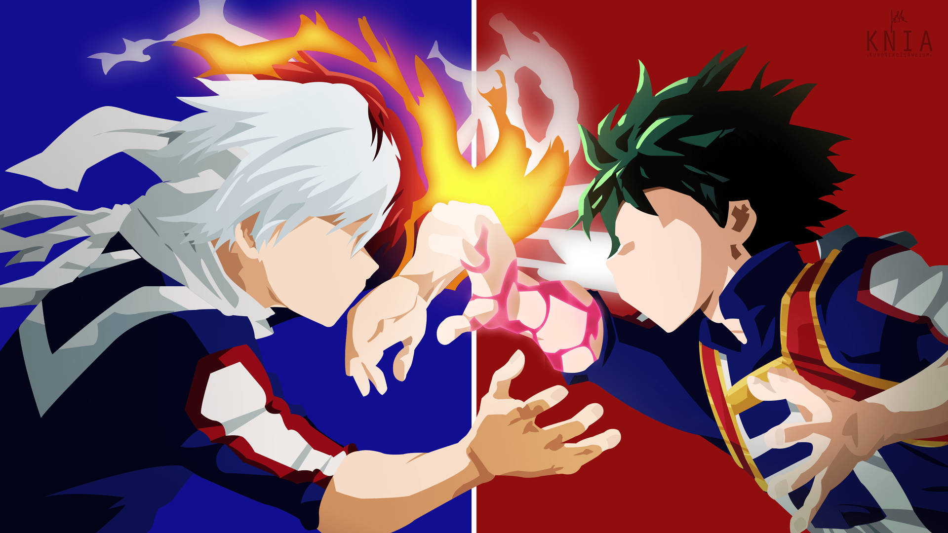 My Hero Academia Izuku And Shoto Background