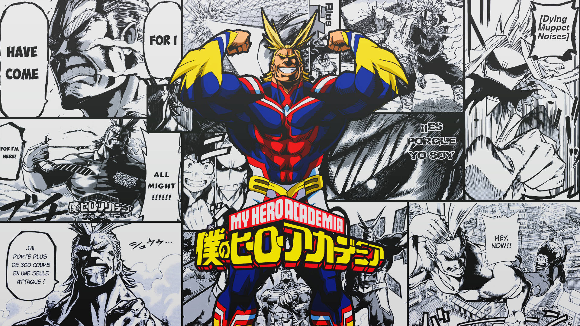My Hero Academia Manga Panel Background