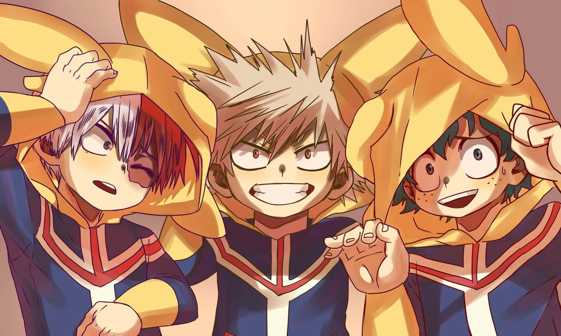My Hero Academia Trioin Costumes Background