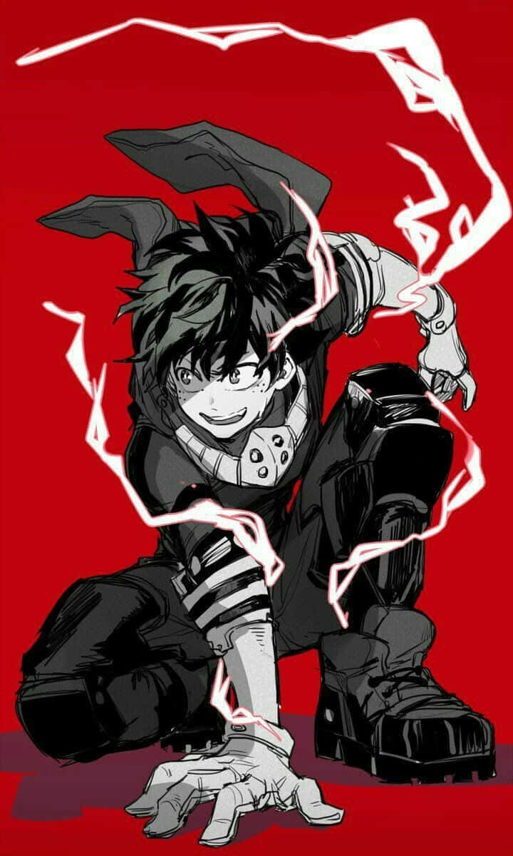 My Hero Academia Villain Deku Lightning Background