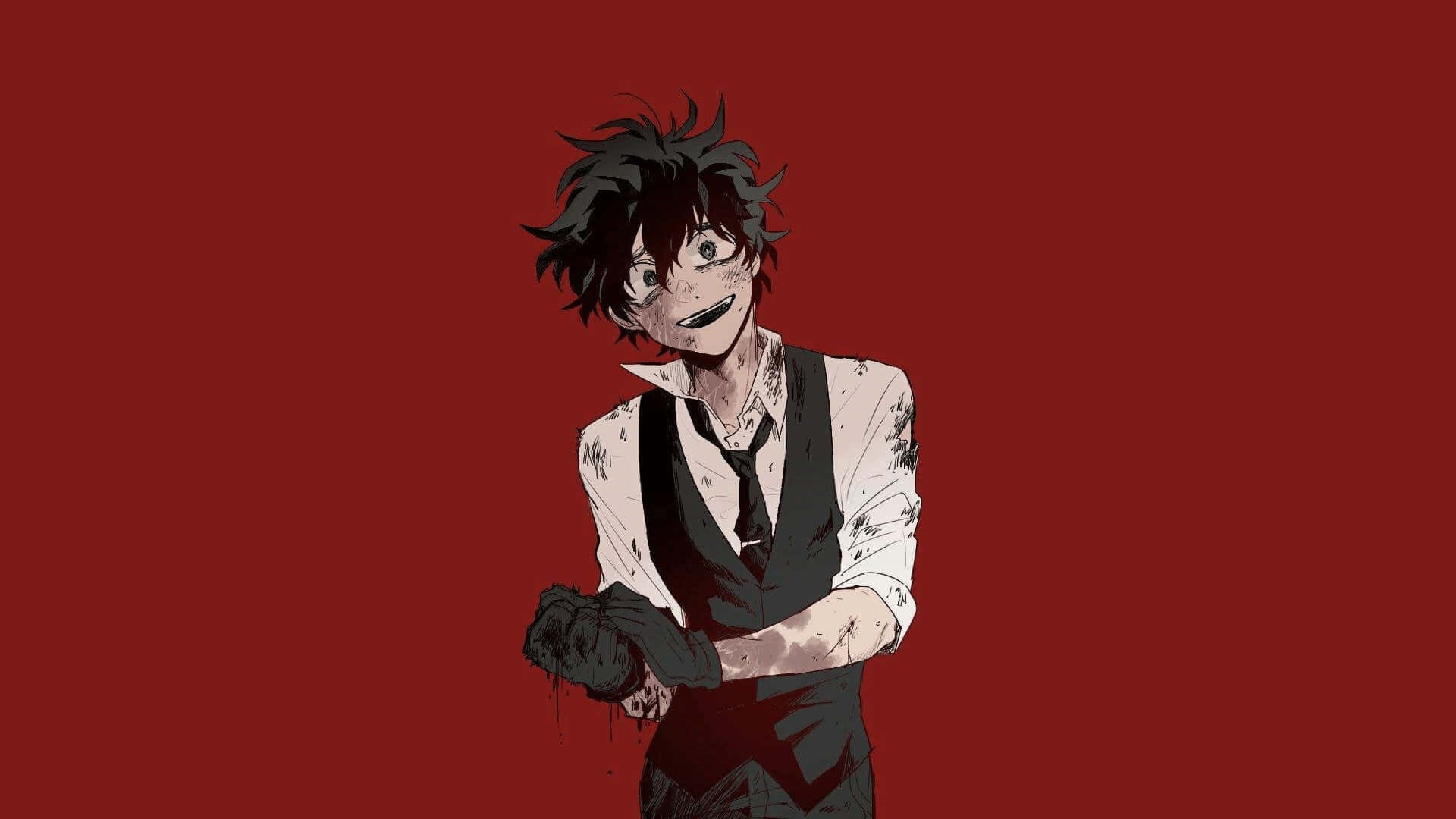 My Hero Academia Villain Deku Red Aesthetic