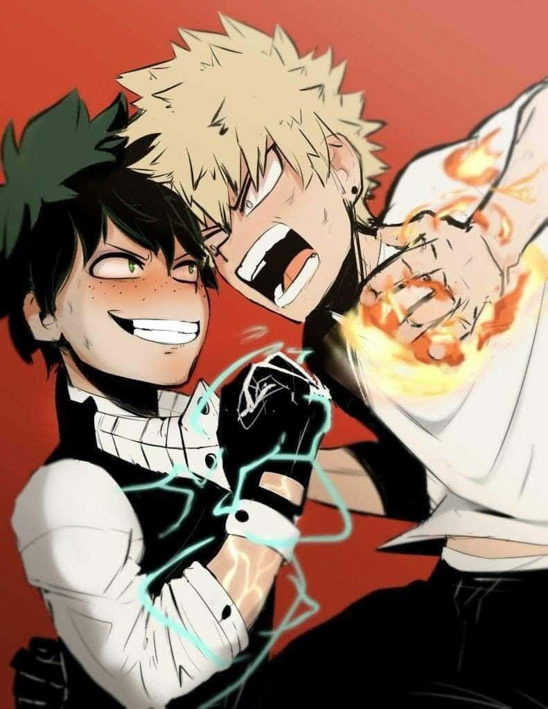 My Hero Academia Villain Deku Vs Bakugou Background