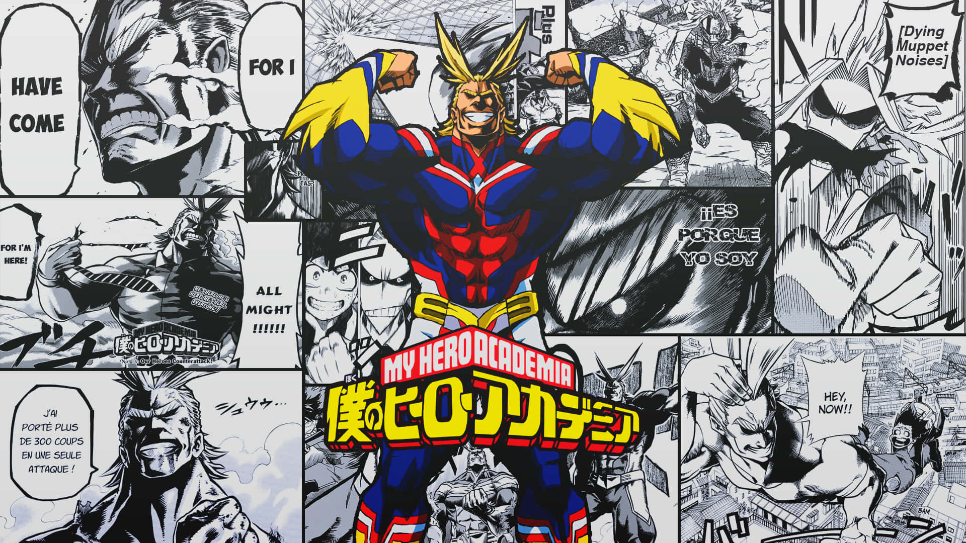 My Hero Academia With Every Manga Panel Background