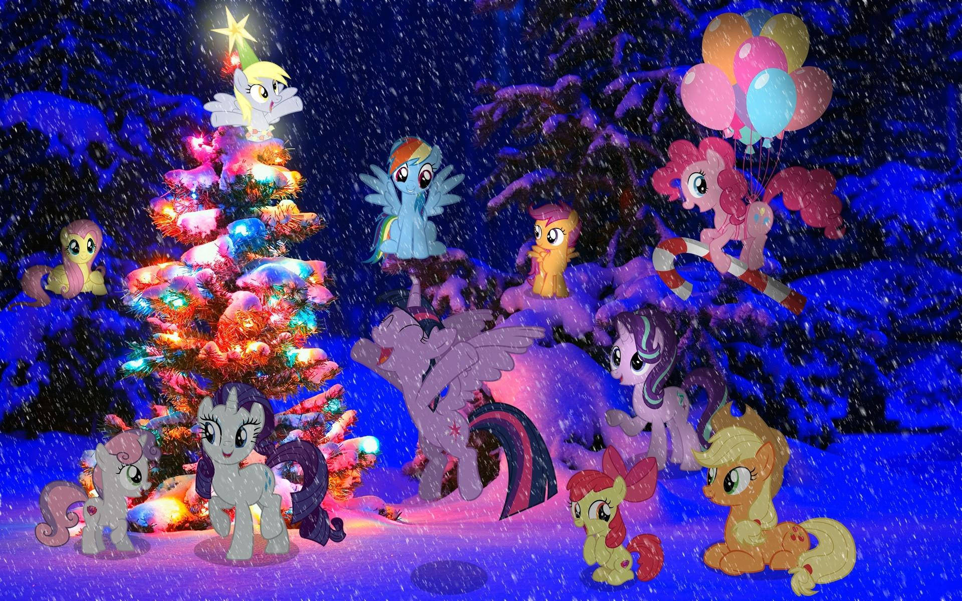 My Little Pony Christmas Laptop Background