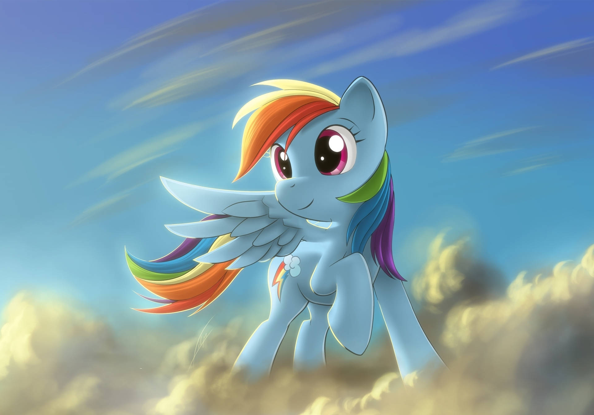 My Little Pony On Clouds Desktop