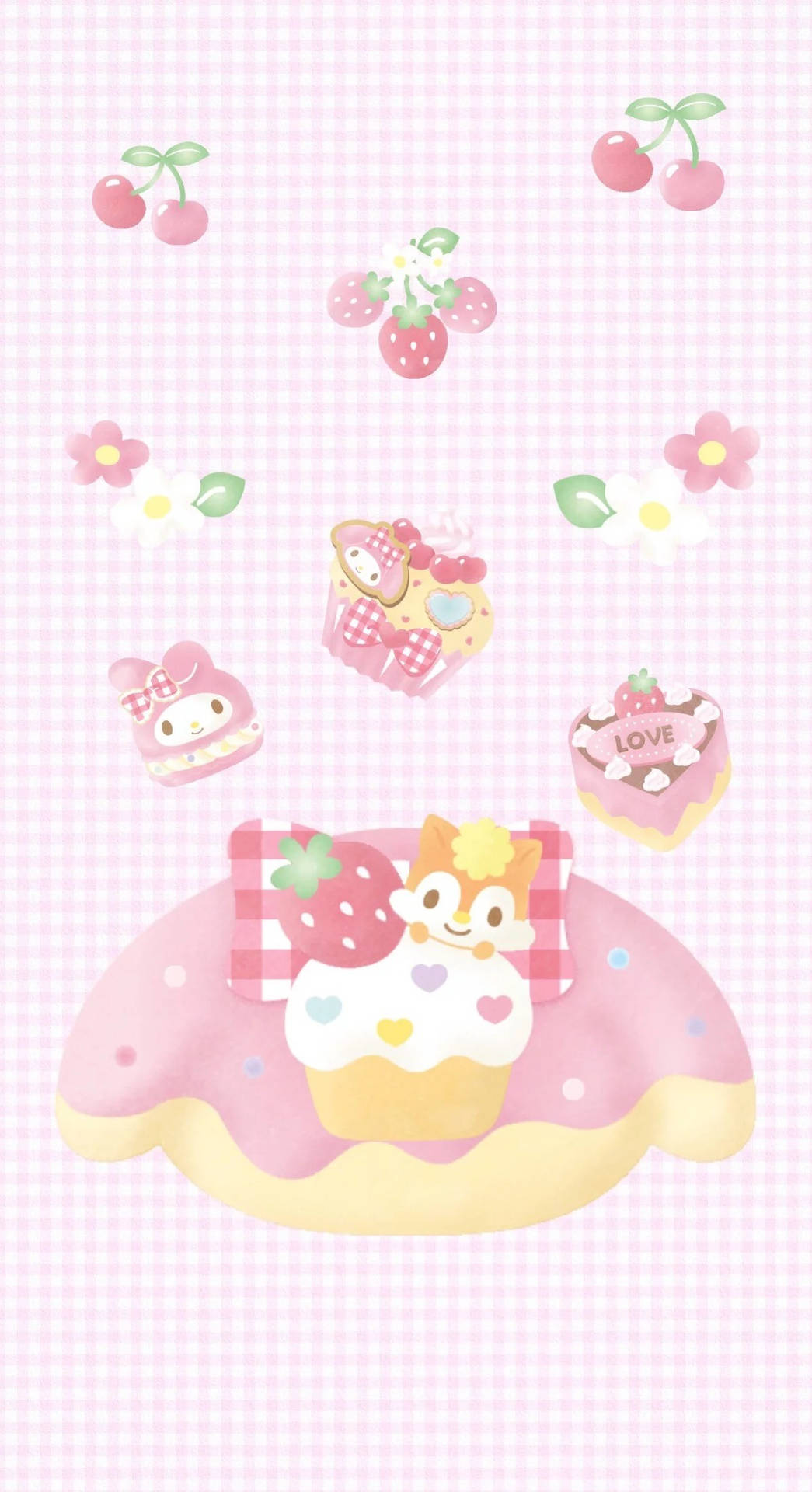 My Melody And Cupcakes Background