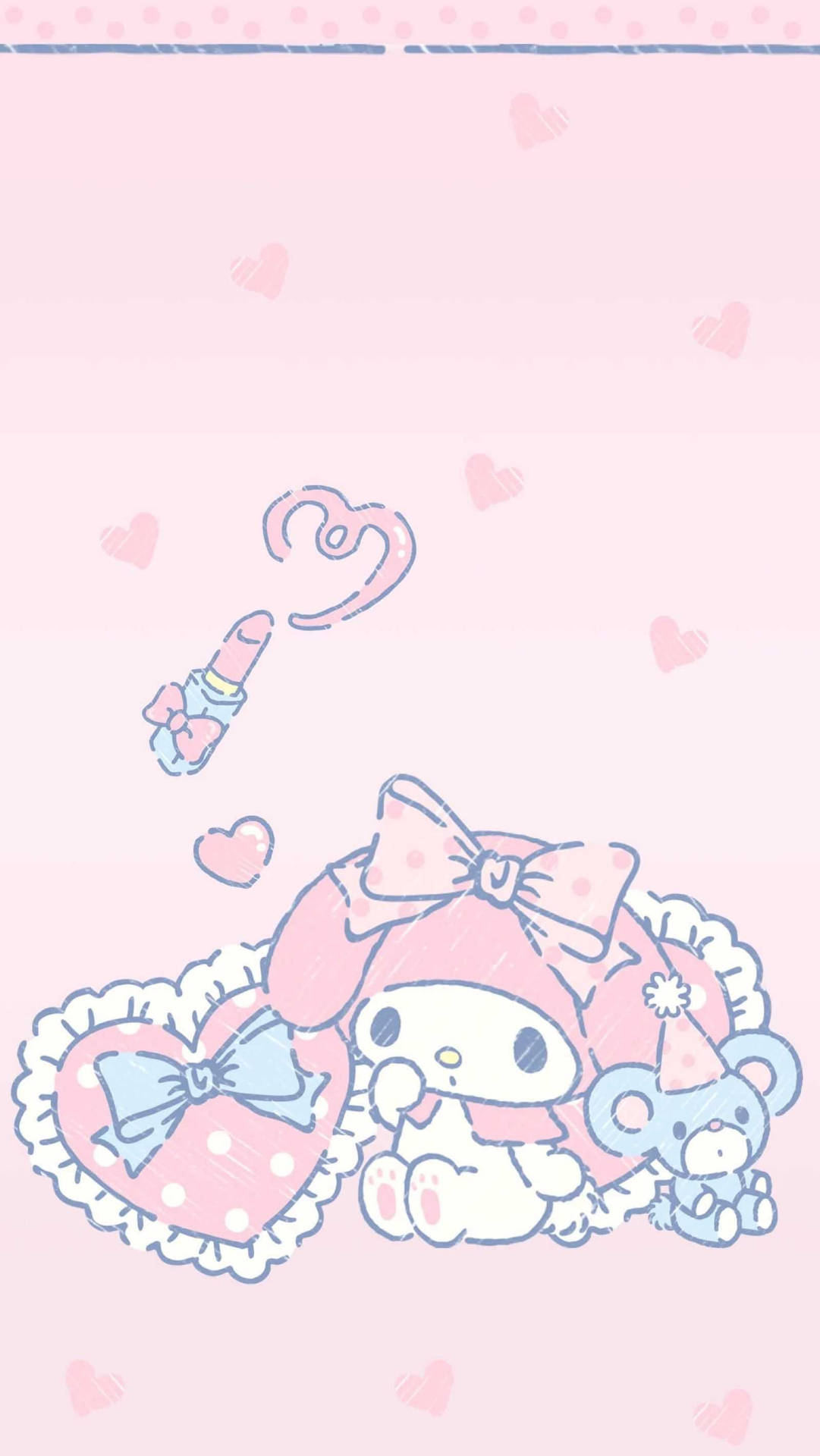 My Melody And Flat Mouse Background