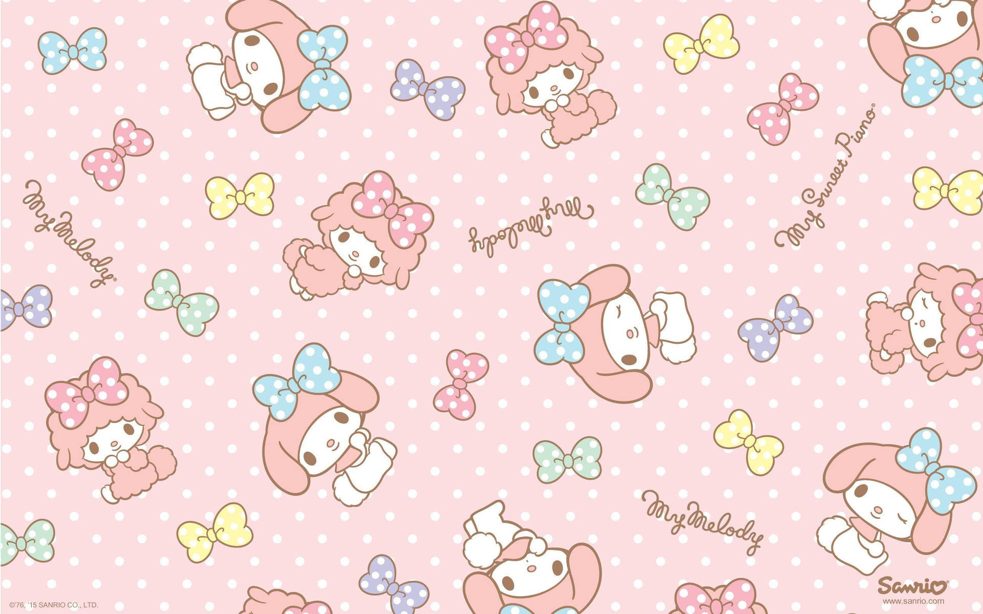 My Melody Cute Pattern Background